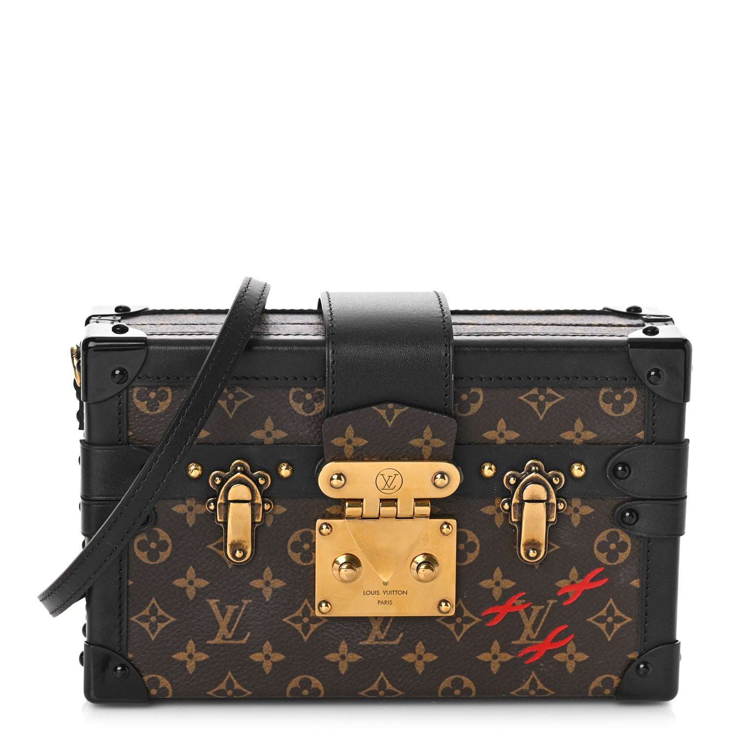 Louis Vuitton Monogram Petite Malle Black 1 of 8