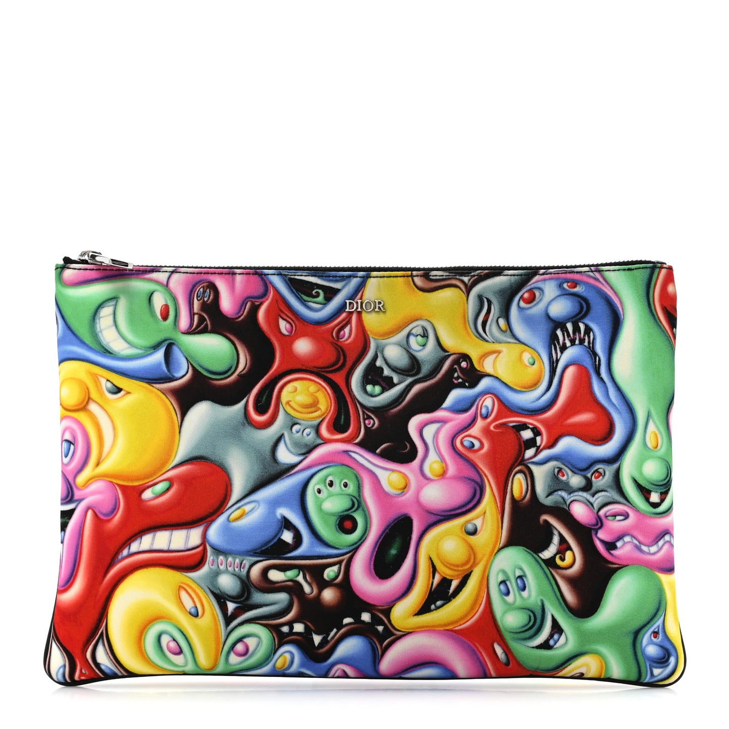 X KENNY SCHARF Nylon Zip Pouch Multicolor