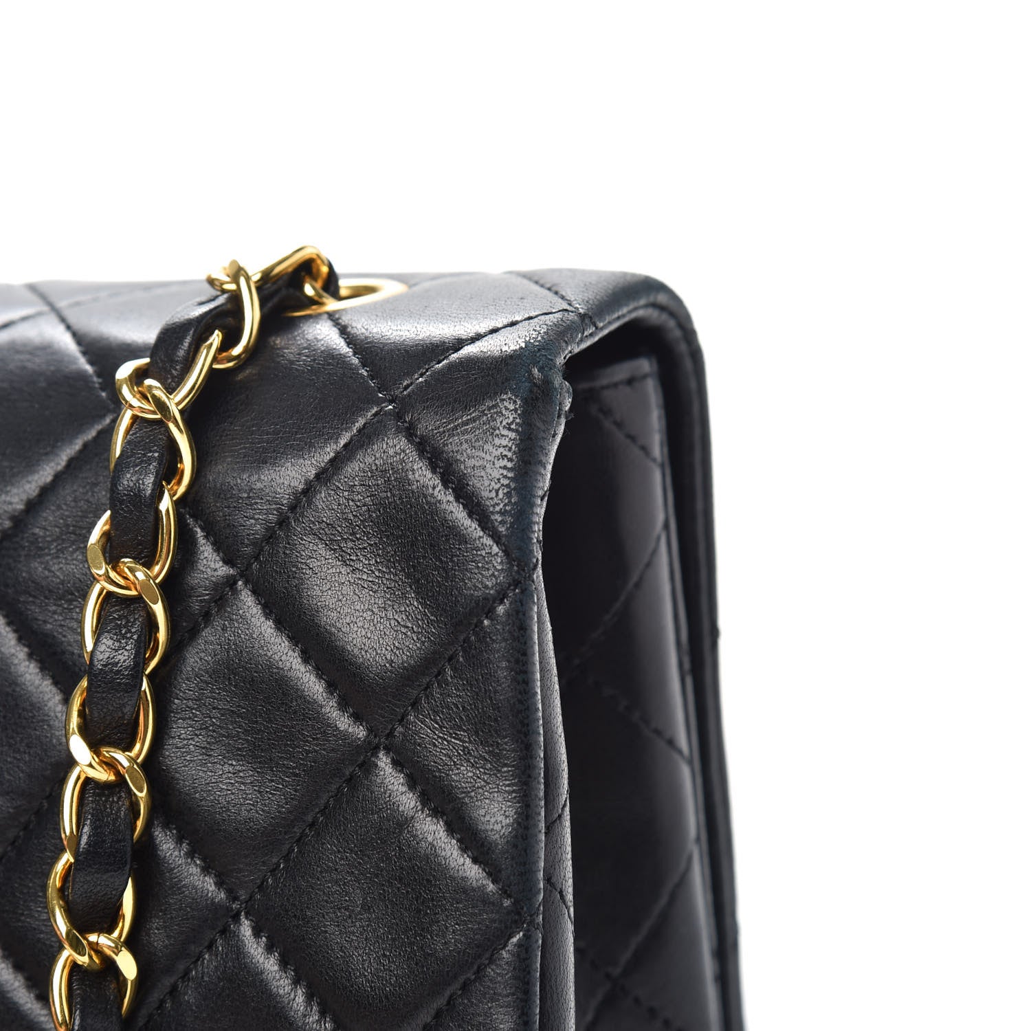 Chanel Lambskin Quilted Small Single Flap Bag Black 13 of 15