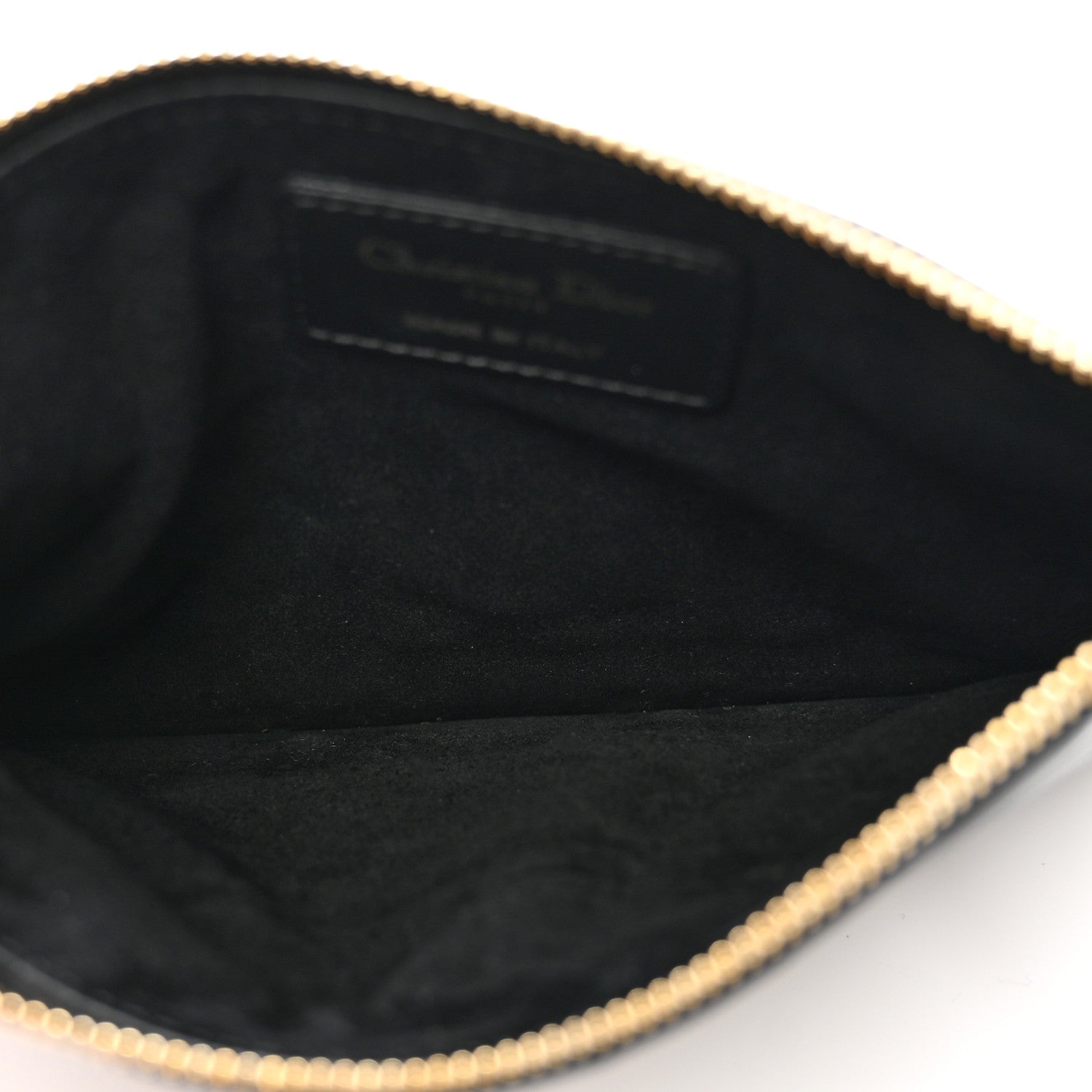 Christian Dior Calfskin Macrocannage Toujours Pouch Black 5 of 6