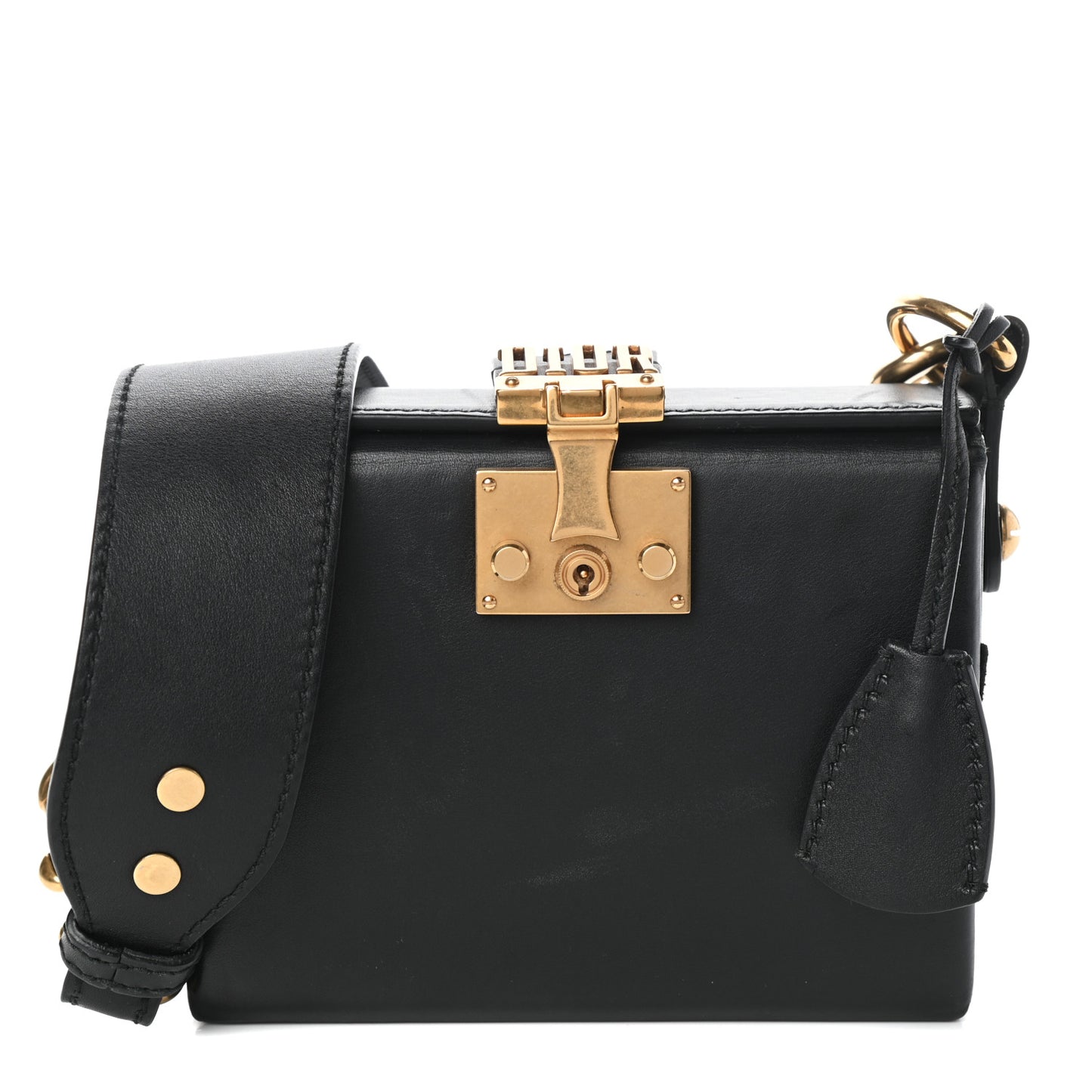 Lambskin Dioraddict Lockbox Black