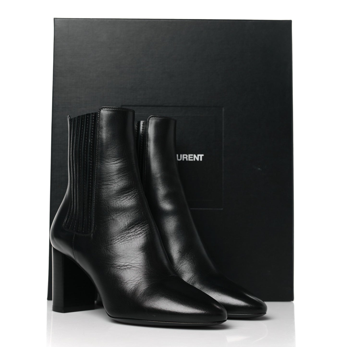Nappa Lou 75 Ankle Zip Boots 36 Black