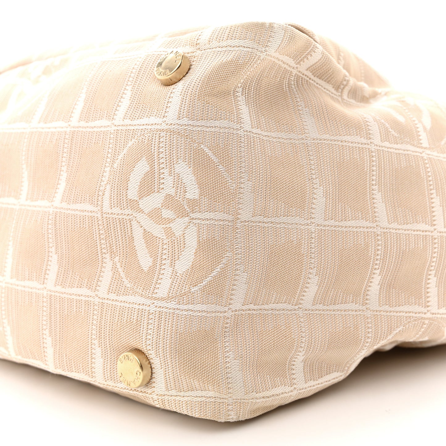 Nylon Medium Travel Tote Beige