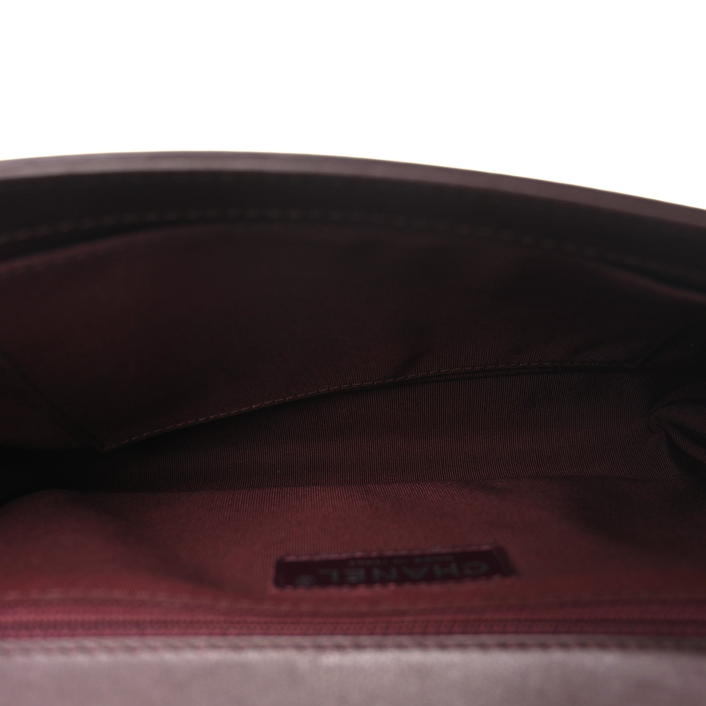 Calfskin Chevron Quilted New Medium Boy Flap Burgundy