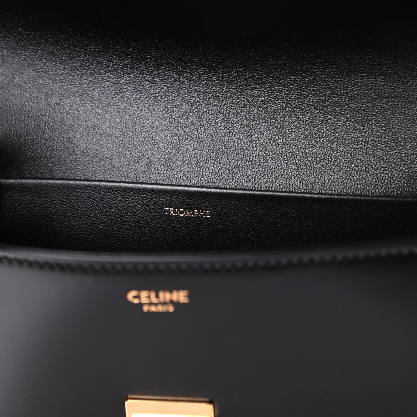 Shiny Calfskin Triomphe Black