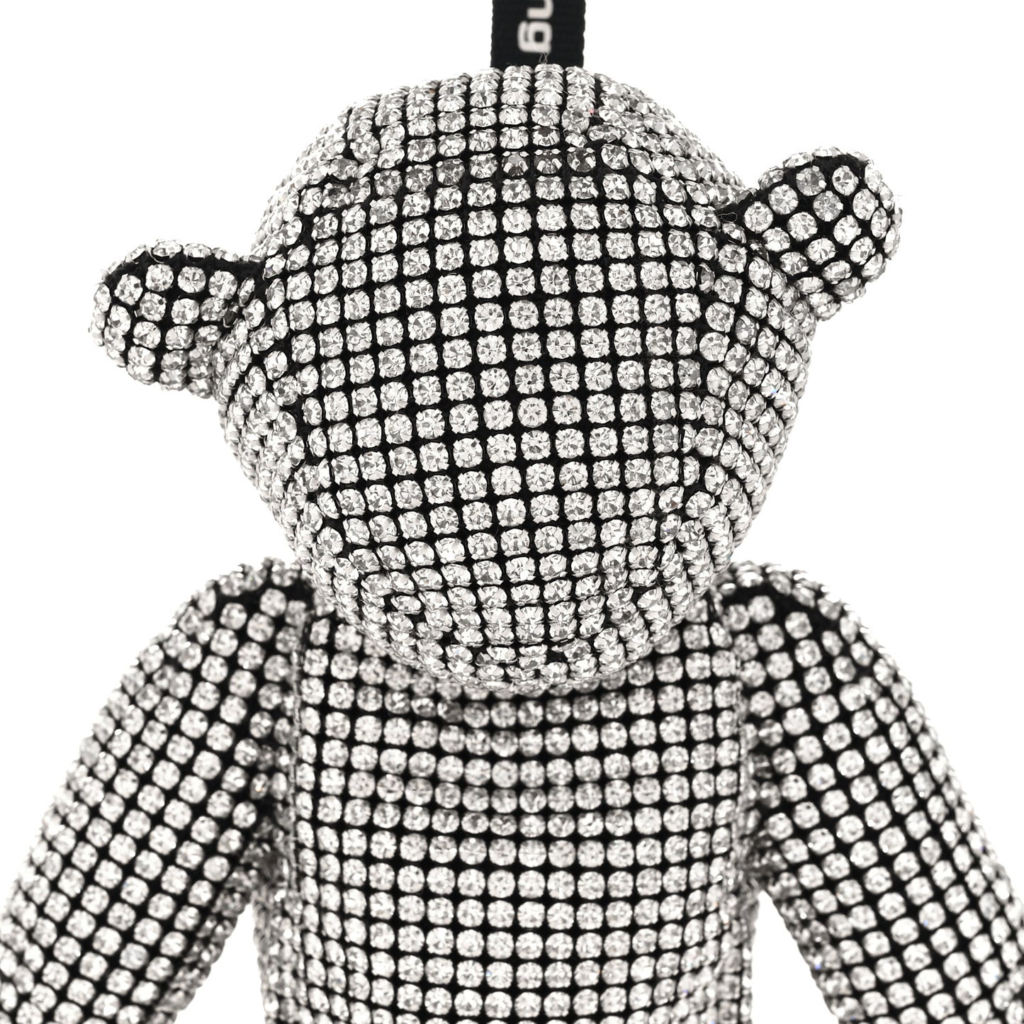 Crystal Mesh Beiress Wristlet White