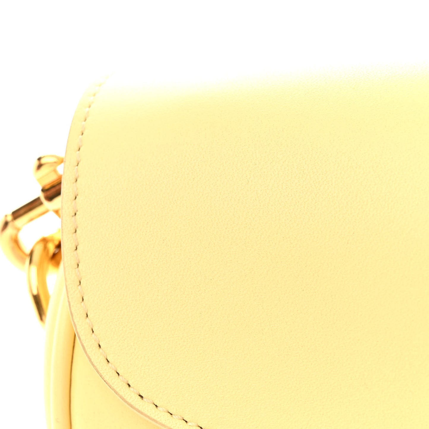 Box Calfskin East West Bobby Bag Pale Yellow