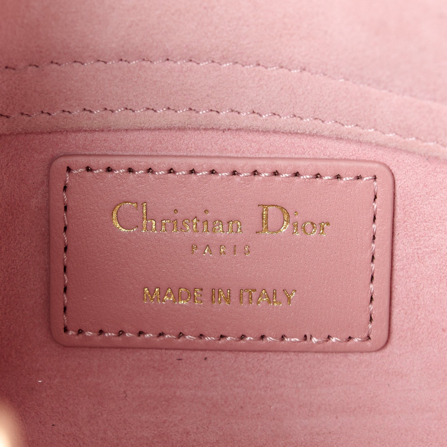 Lambskin Cannage Dioramour Micro Lady D-Joy Rose De Vents