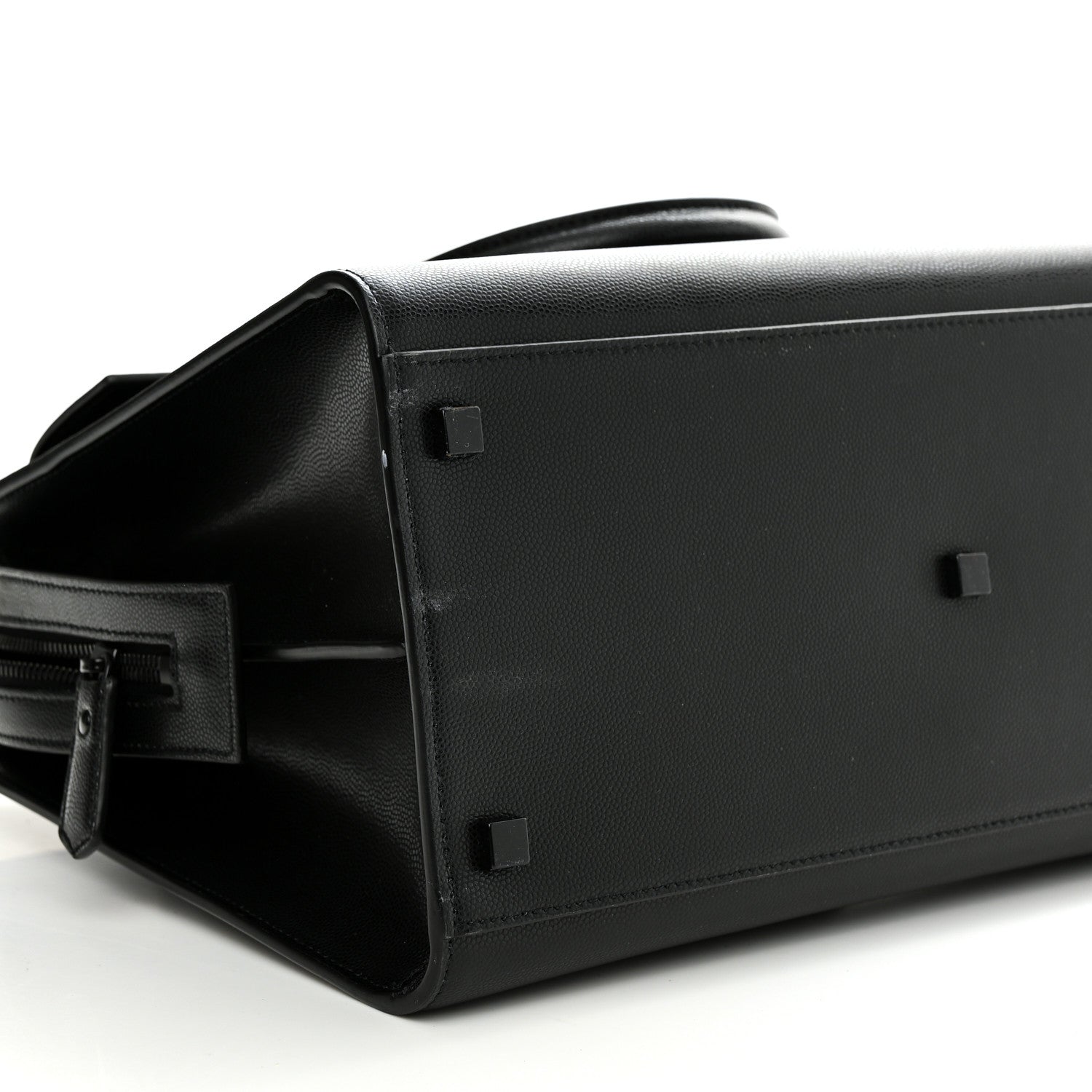 Saint Laurent Grain De Poudre Medium Uptown Tote Black 9 of 10