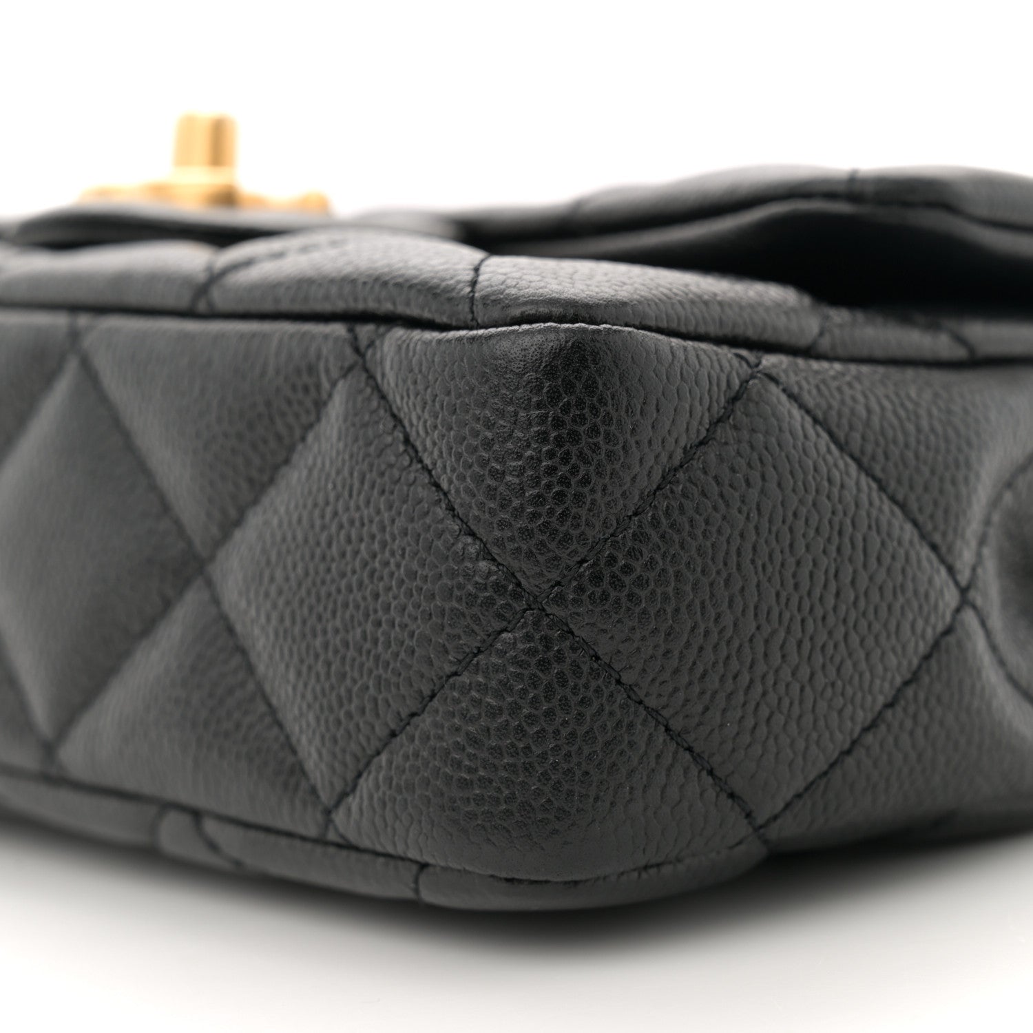 Chanel Caviar Quilted Mini Sweetheart Rectangular Flap Black 10 of 11