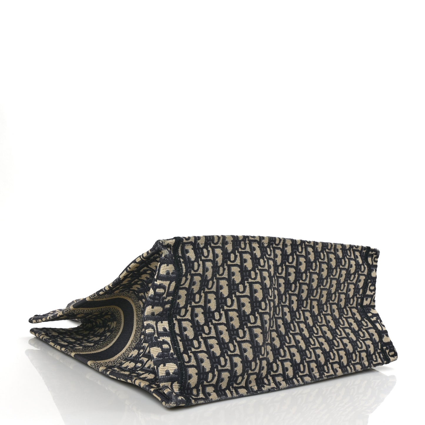 Oblique Large Book Tote Blue Multicolor