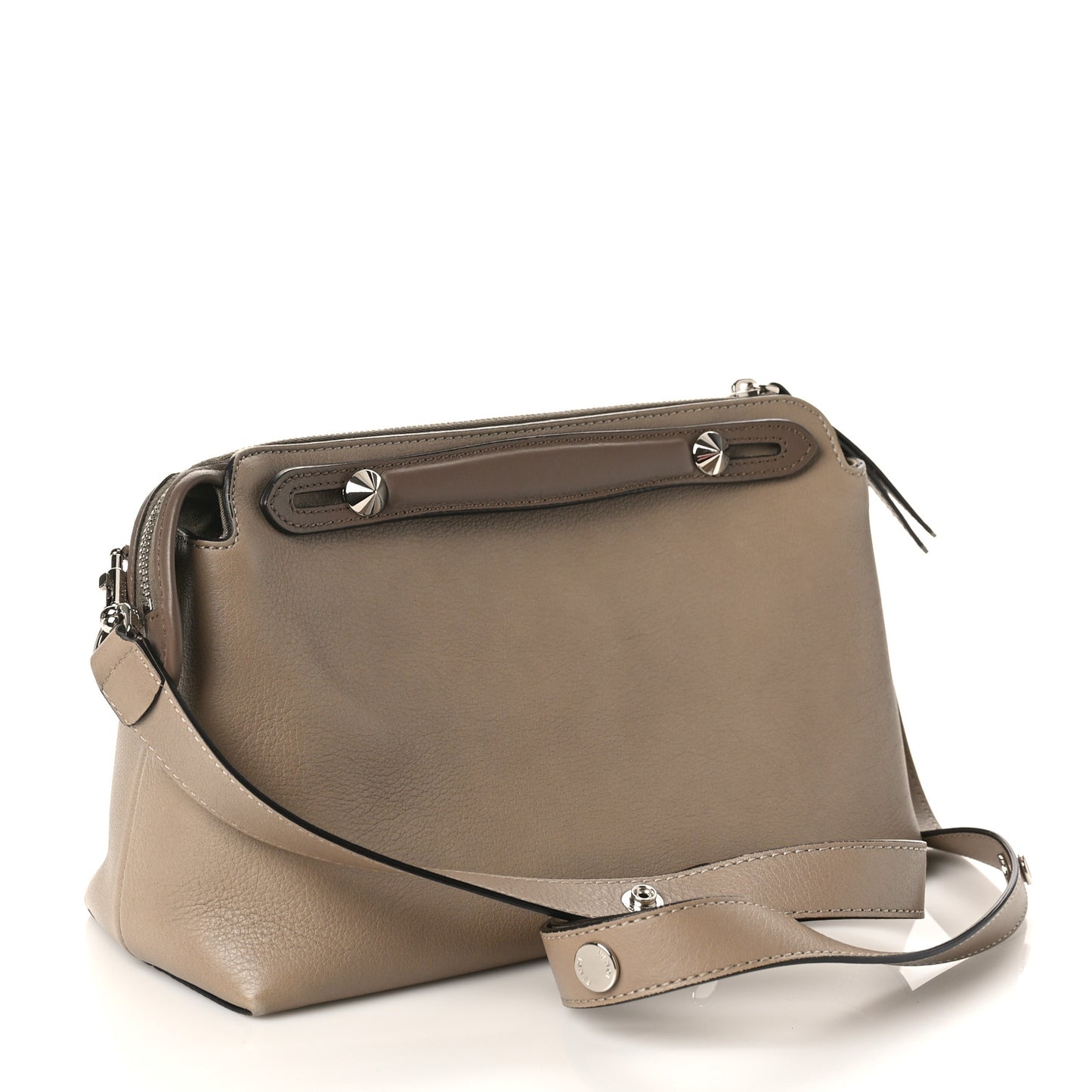 Vitello Dolce Medium By The Way Boston Bag Tortora Seppia