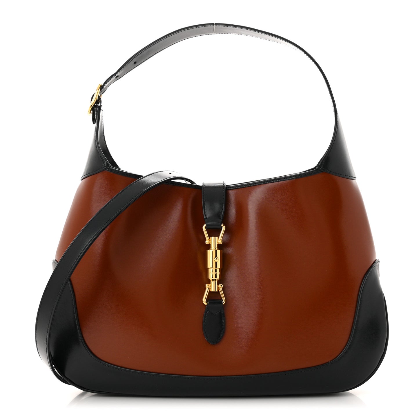 Boarded Dyana Lux Calfskin Bi-Color Medium Jackie 1961 Hobo Red Mineral Blue