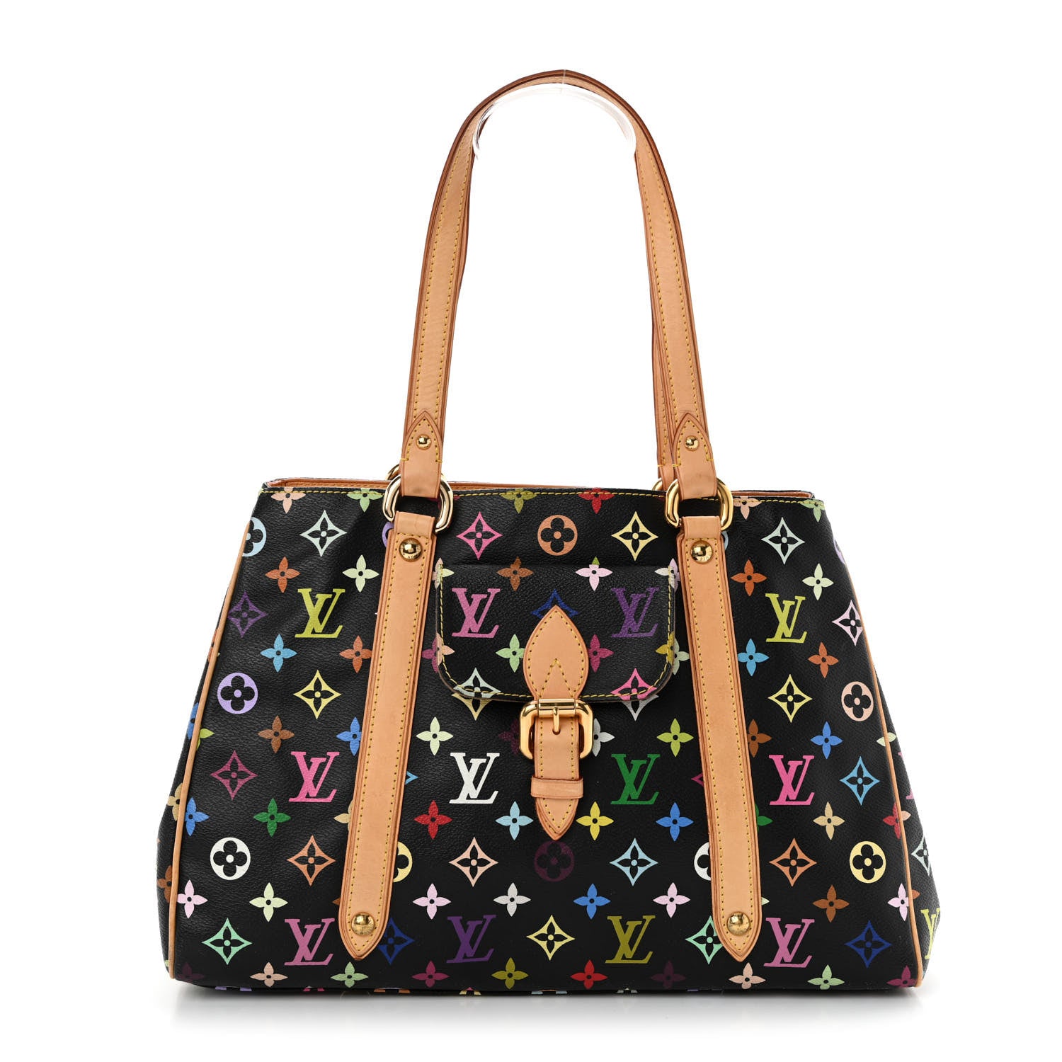 Louis Vuitton Monogram Multicolor Aurelia MM Black 1318303