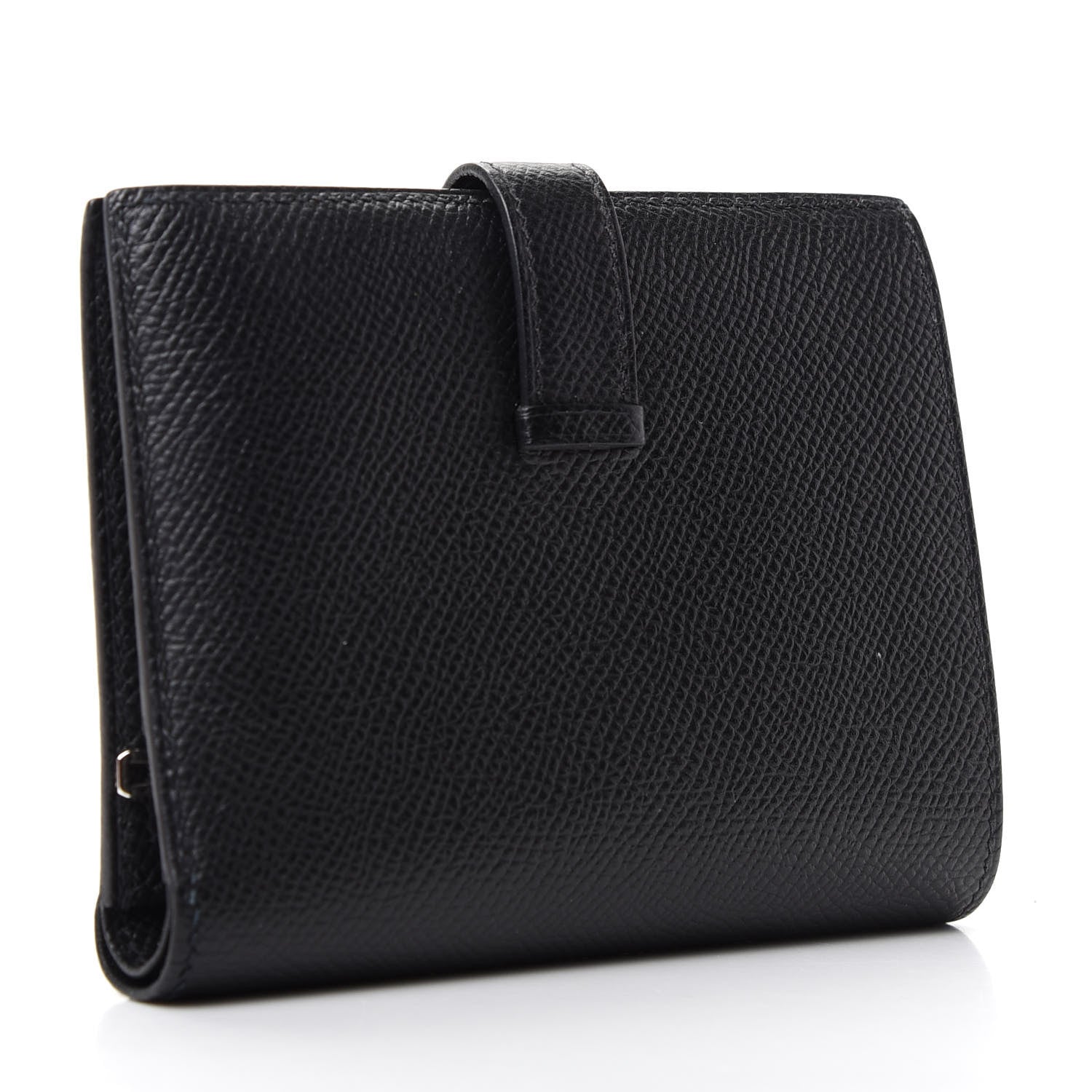 Hermes Epsom Bearn Compact Wallet Black 3 of 7