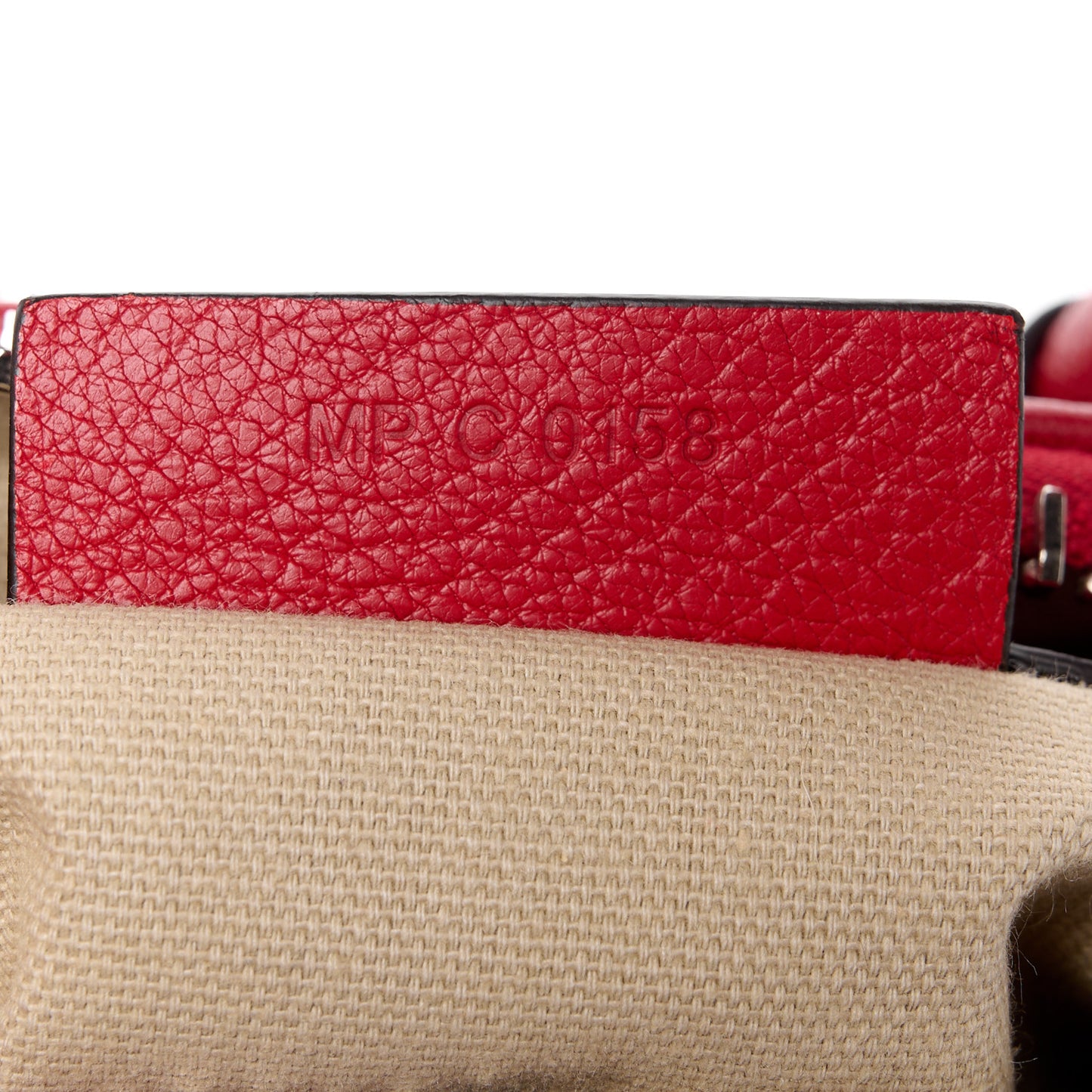 Sugar Goatskin Mini Antigona Bright Red