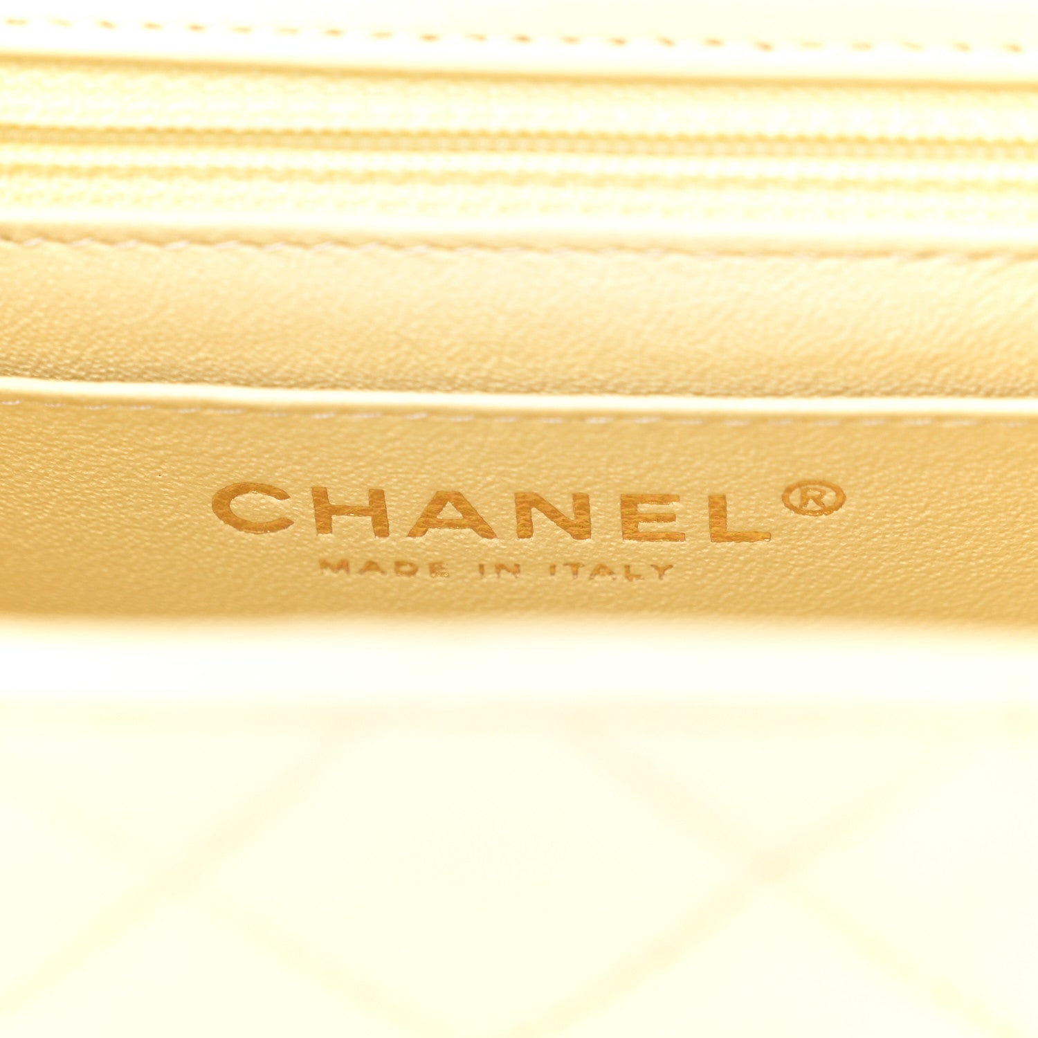 Chanel Lambskin Quilted Mini Square Flap Light Yellow 6 of 11