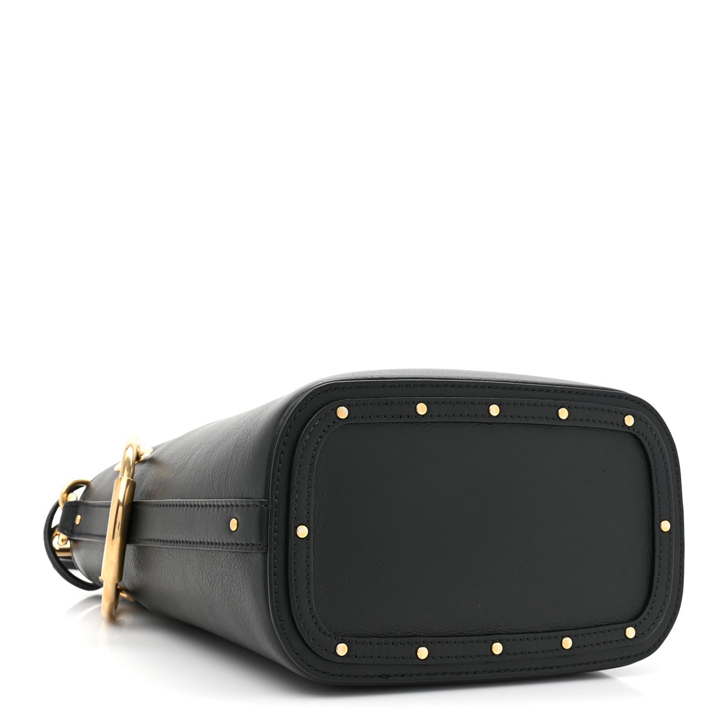 Smooth Calfskin Small Roy Bucket Bag Black