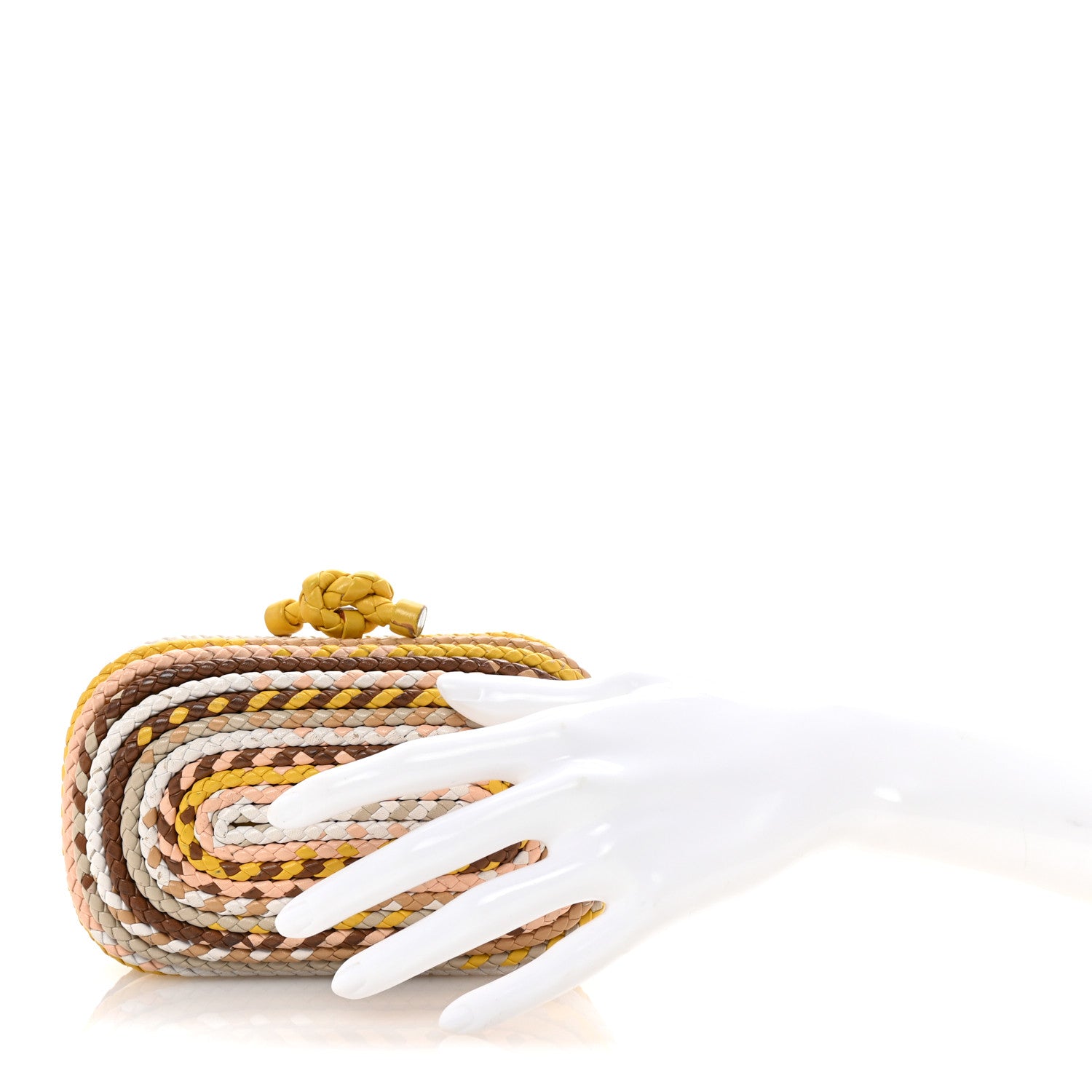 Bottega Veneta Nappa Intrecciato Braided Knot Clutch Multicolor 2 of 6