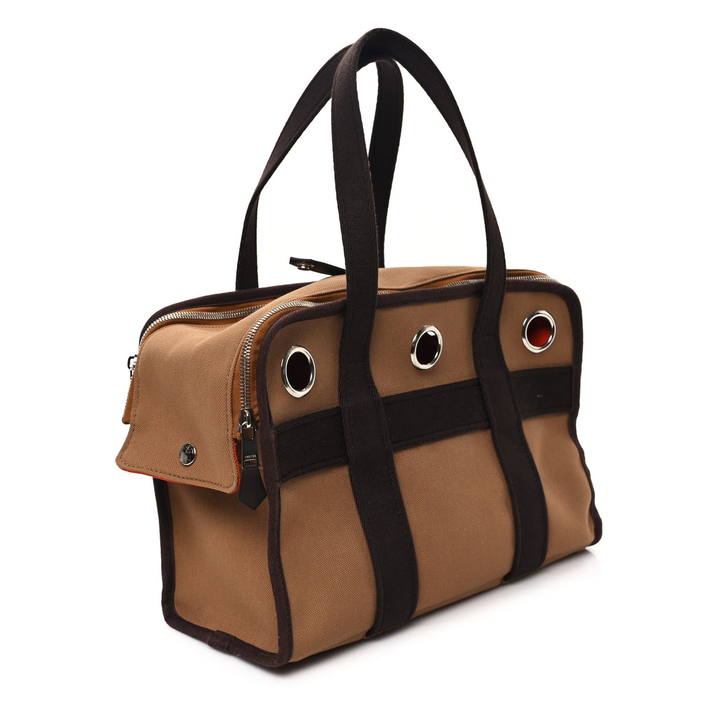 Polyamide Cotton Carrying Dog Bag Fauve Feu