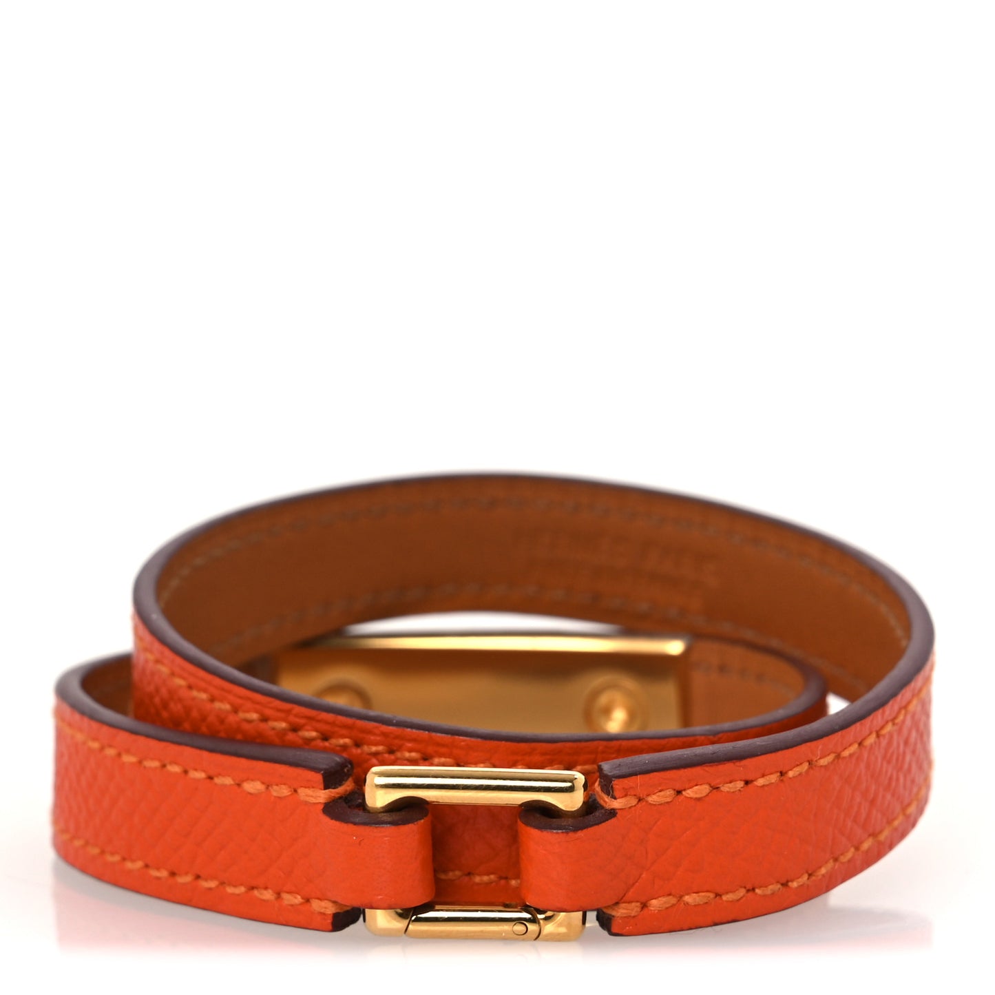 Epsom Rivale Double Tour Bracelet S Orange