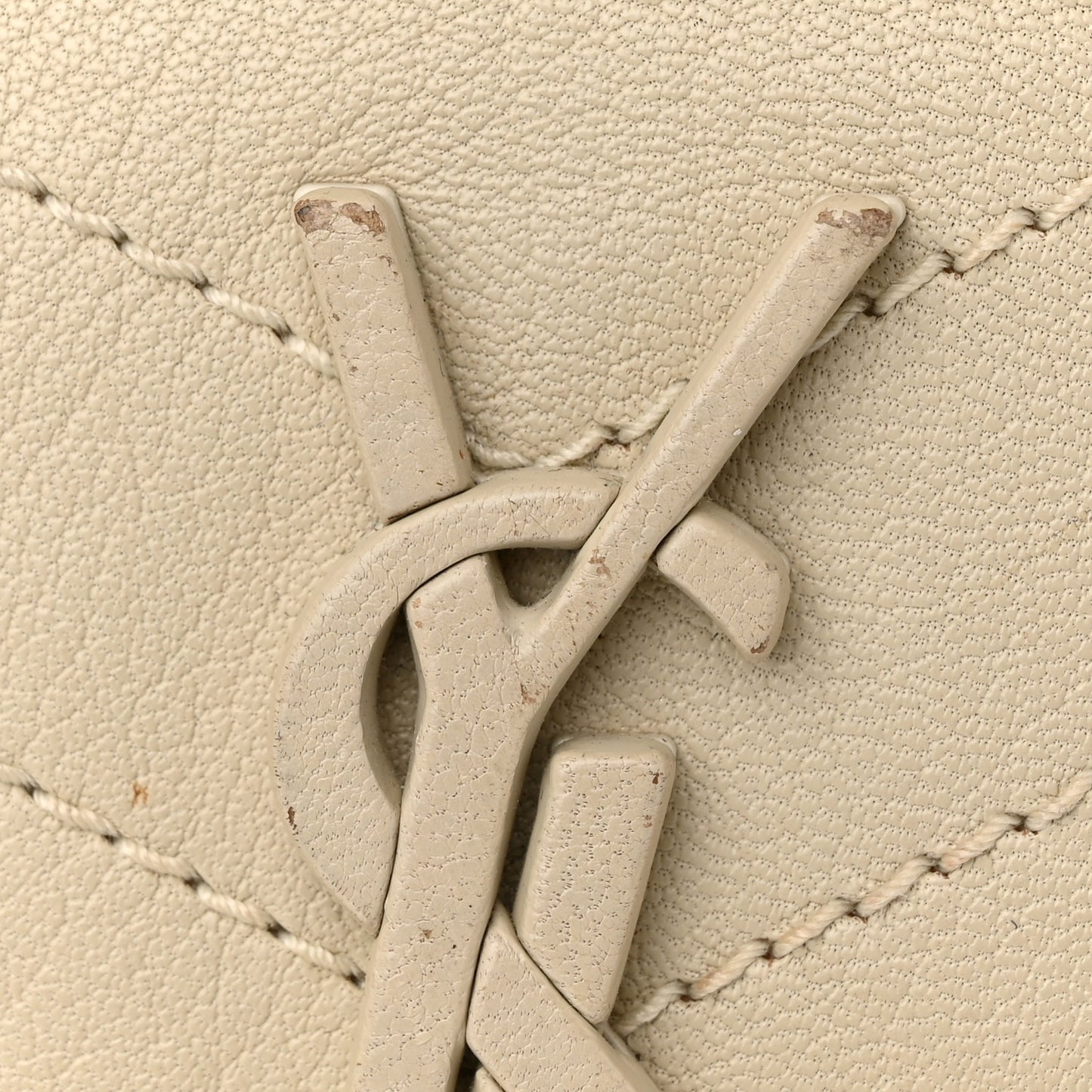 Vintage Lambskin Chevron Monogram Large Nolita Crema Soft