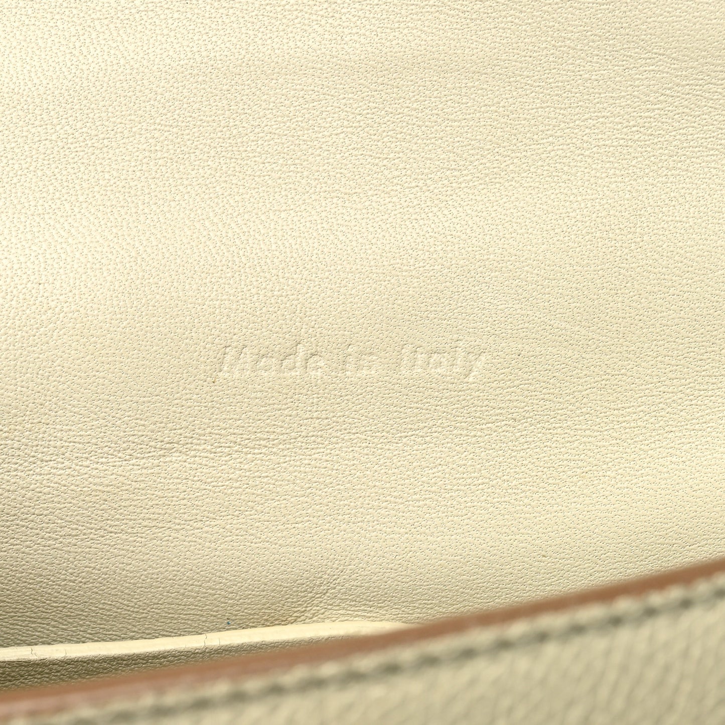 Grained Calfskin Compact Trotteur White