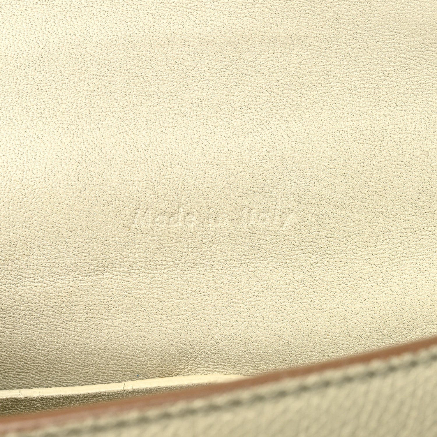 Celine Grained Calfskin Compact Trotteur White 6 of 11