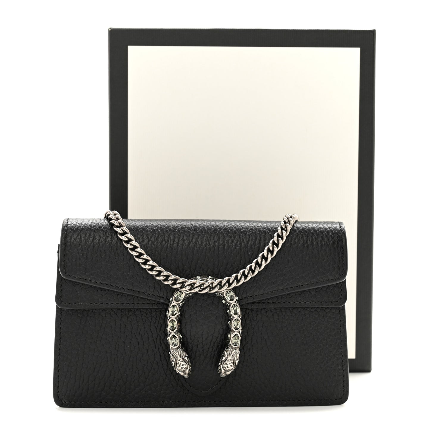 Calfskin Super Mini Dionysus Shoulder Bag Black