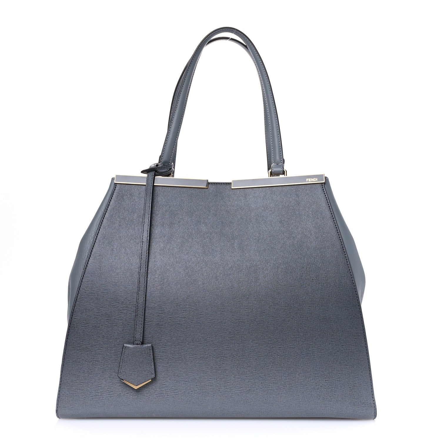 Fendi Vitello Elite Large 3Jours Tote Grigio 1 of 11