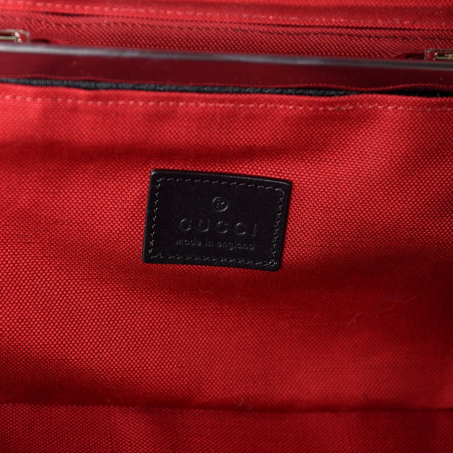Calfskin Web Medium Globe-Trotter Suitcase Black