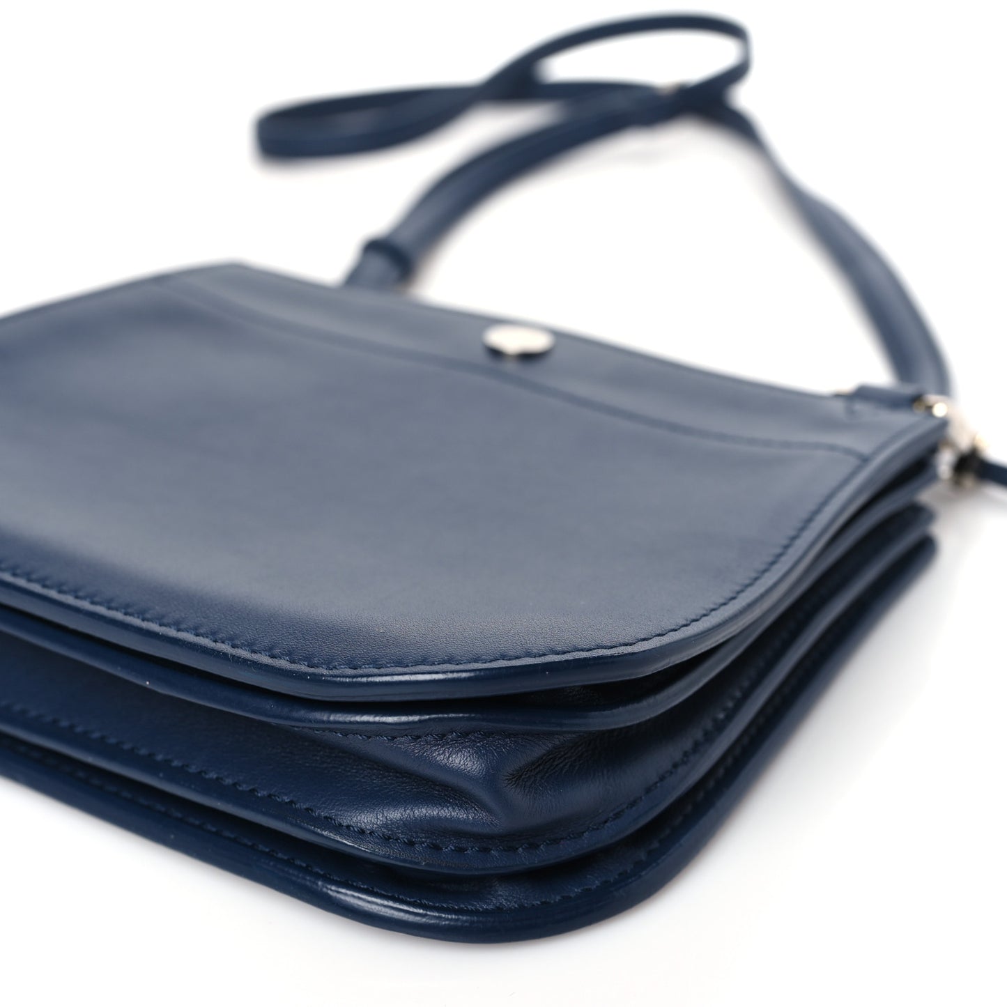 Calfskin Milky Way Odessa Shoulder Bag Navy