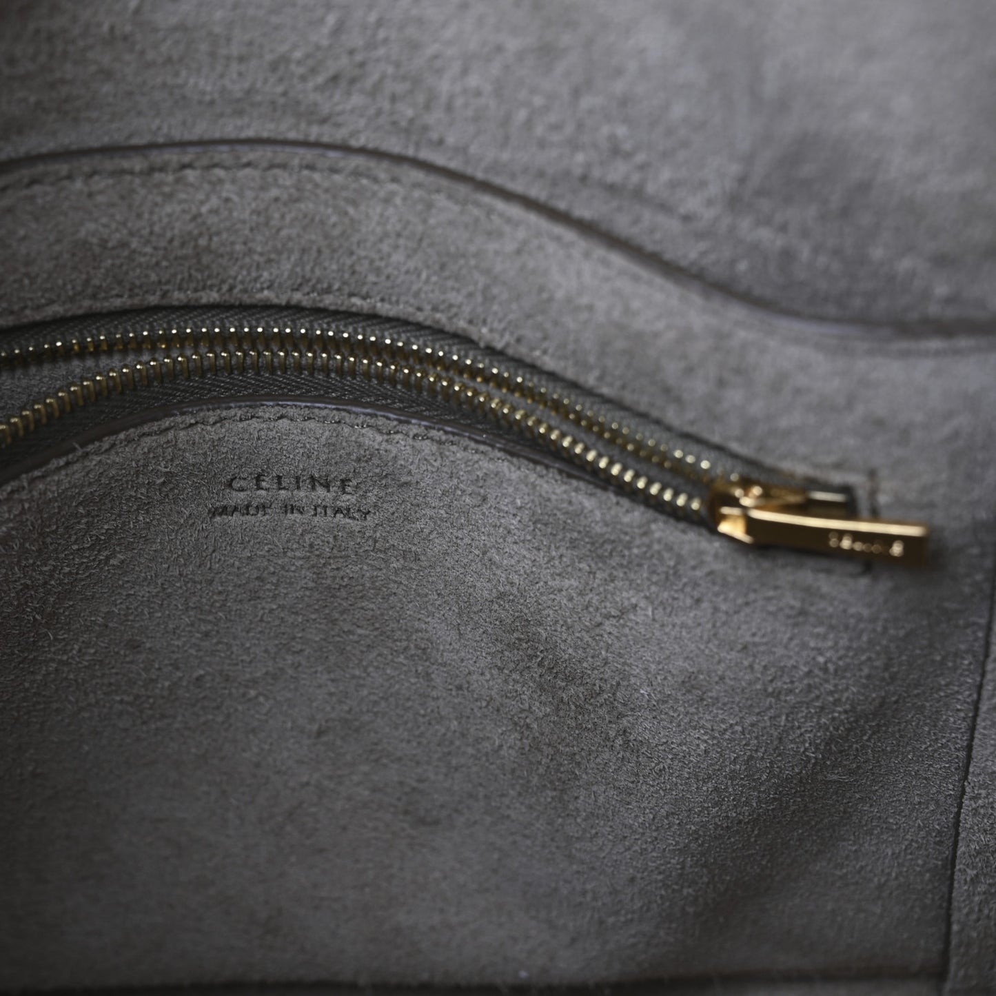 Soft Grained Calfskin Small Sangle Bucket Bag Taupe