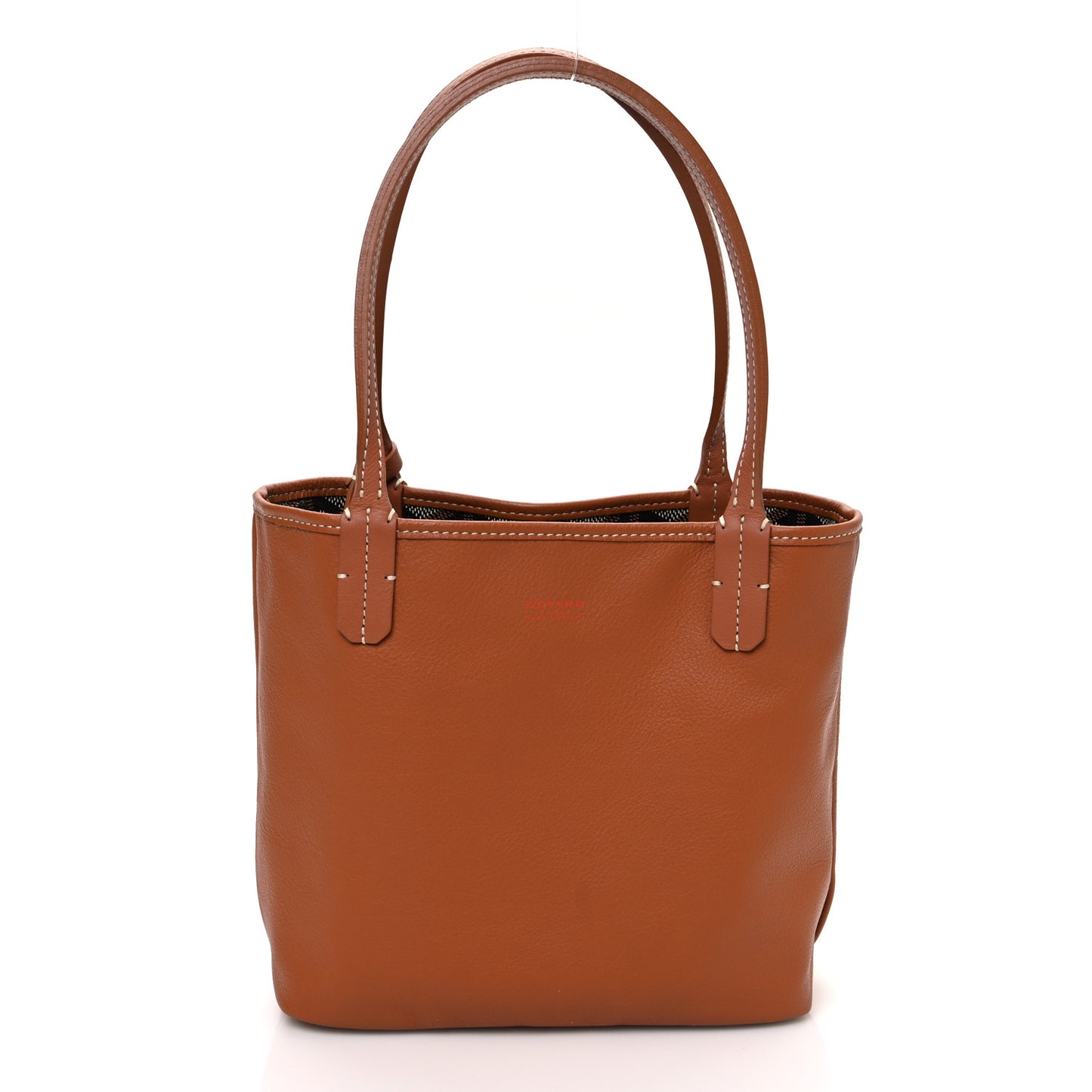 Goyardine Reversible Mini Anjou Black Gold
