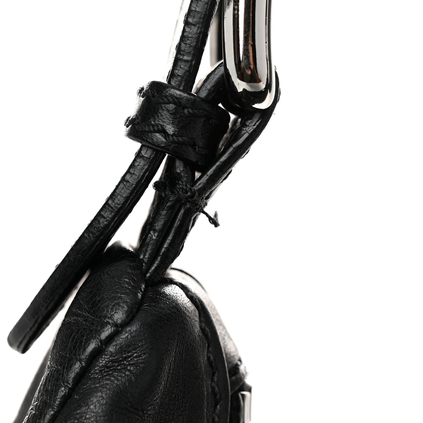 Nappa Rosette Hobo Black