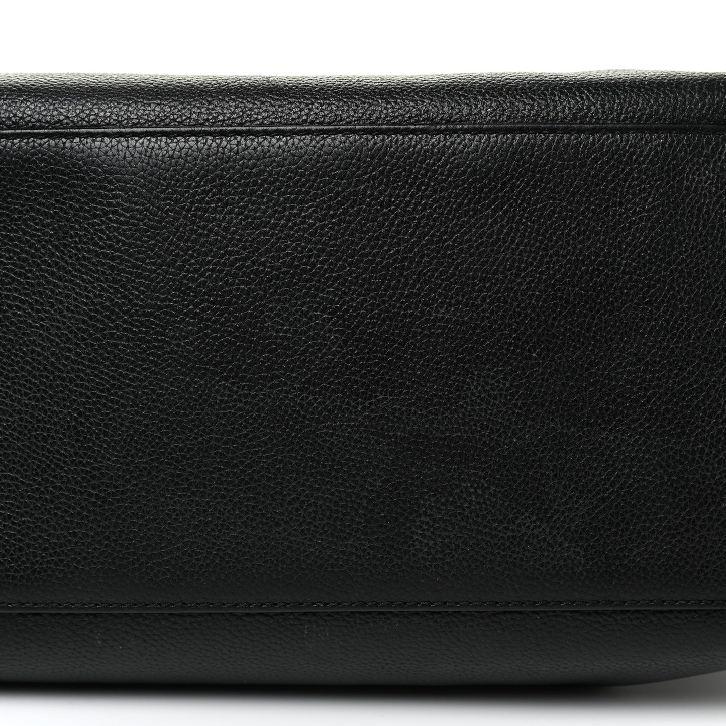 Calfskin Cerf Executive Shopper Tote Black