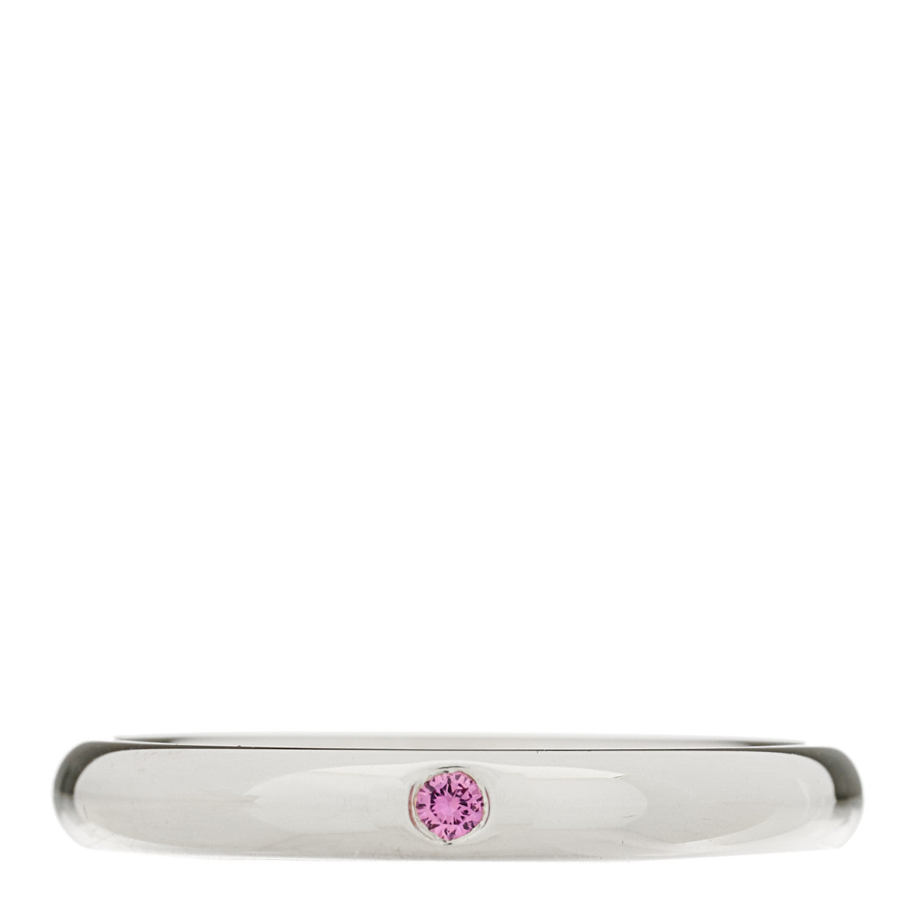 Sterling Silver Pink Sapphire Elsa Peretti Band Ring 52 6