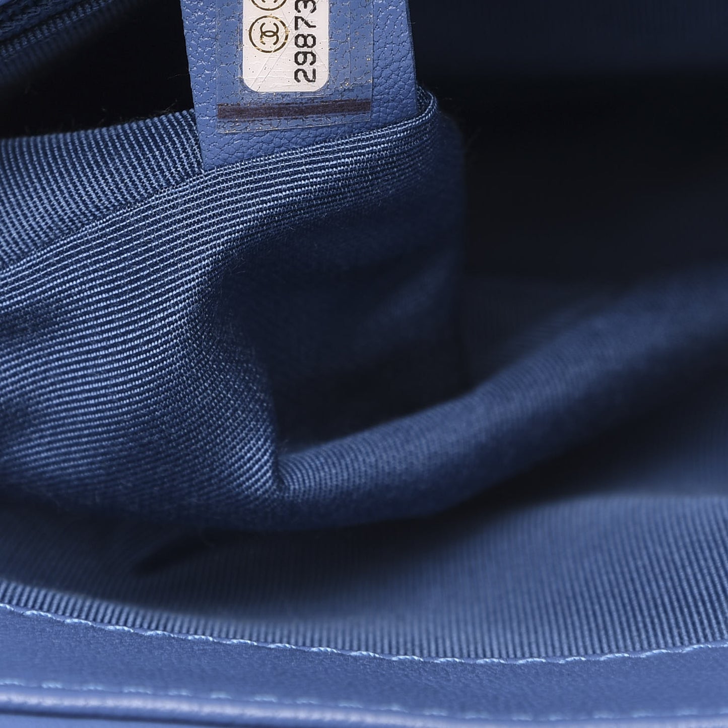 Lambskin Quilted Medium 19 Flap Blue