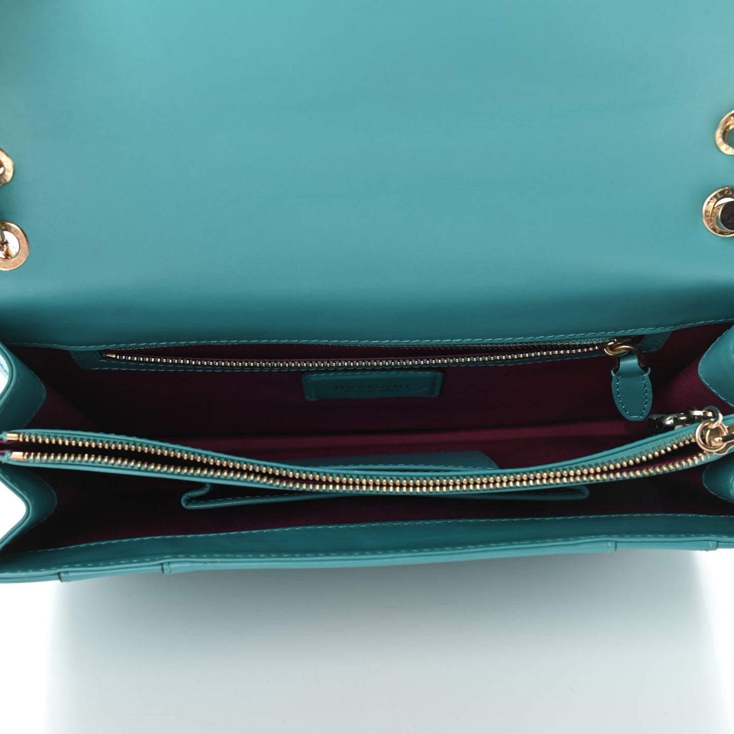 Calfskin Serpenti Forever Shoulder Bag Tropical Turquoise