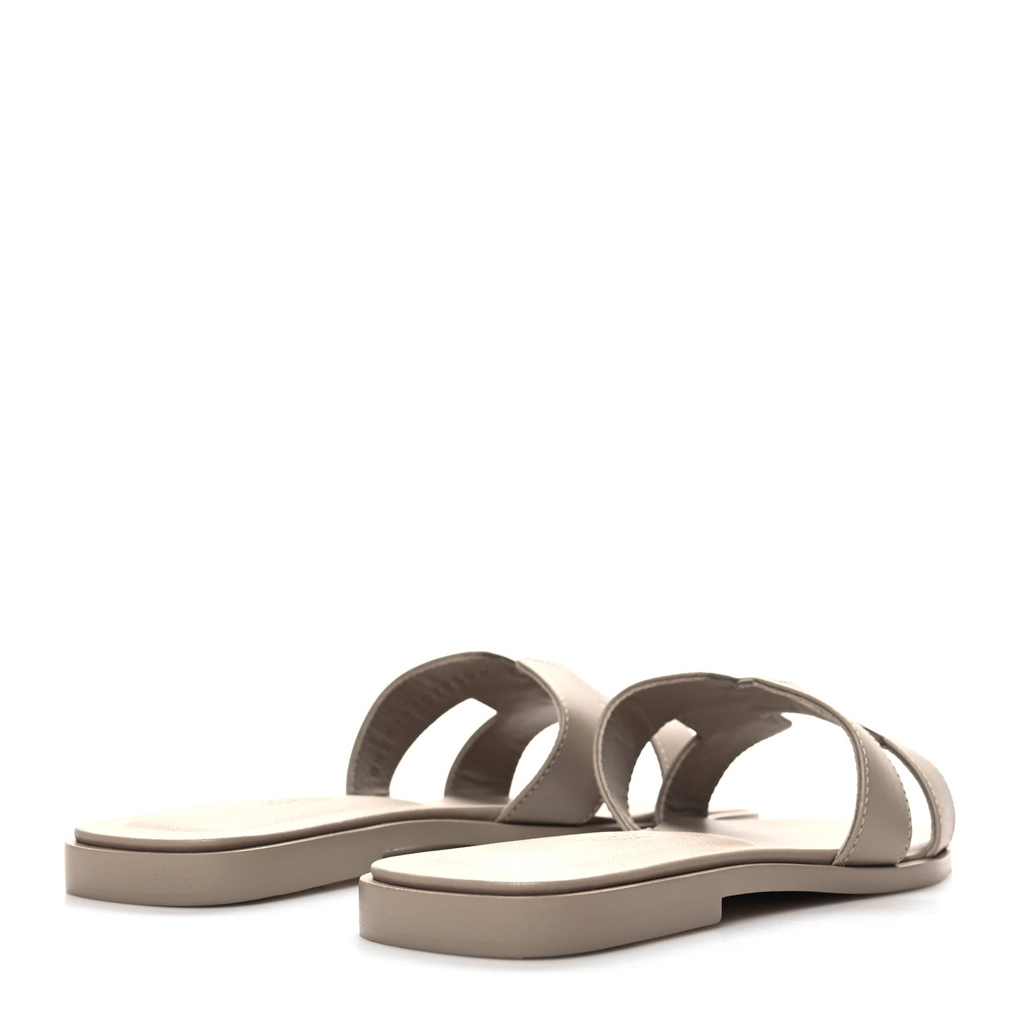 Box Calfskin Oran Sandals 36 Beige Mastic