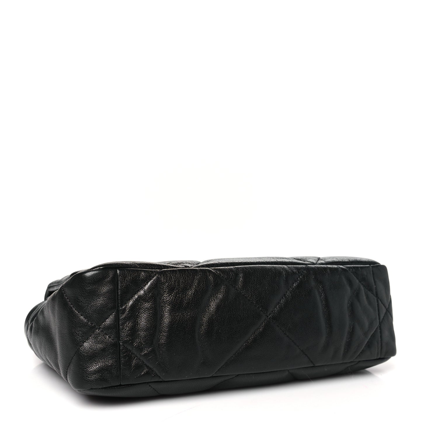 Goatskin Quilted Medium Chanel 19 Flap Black