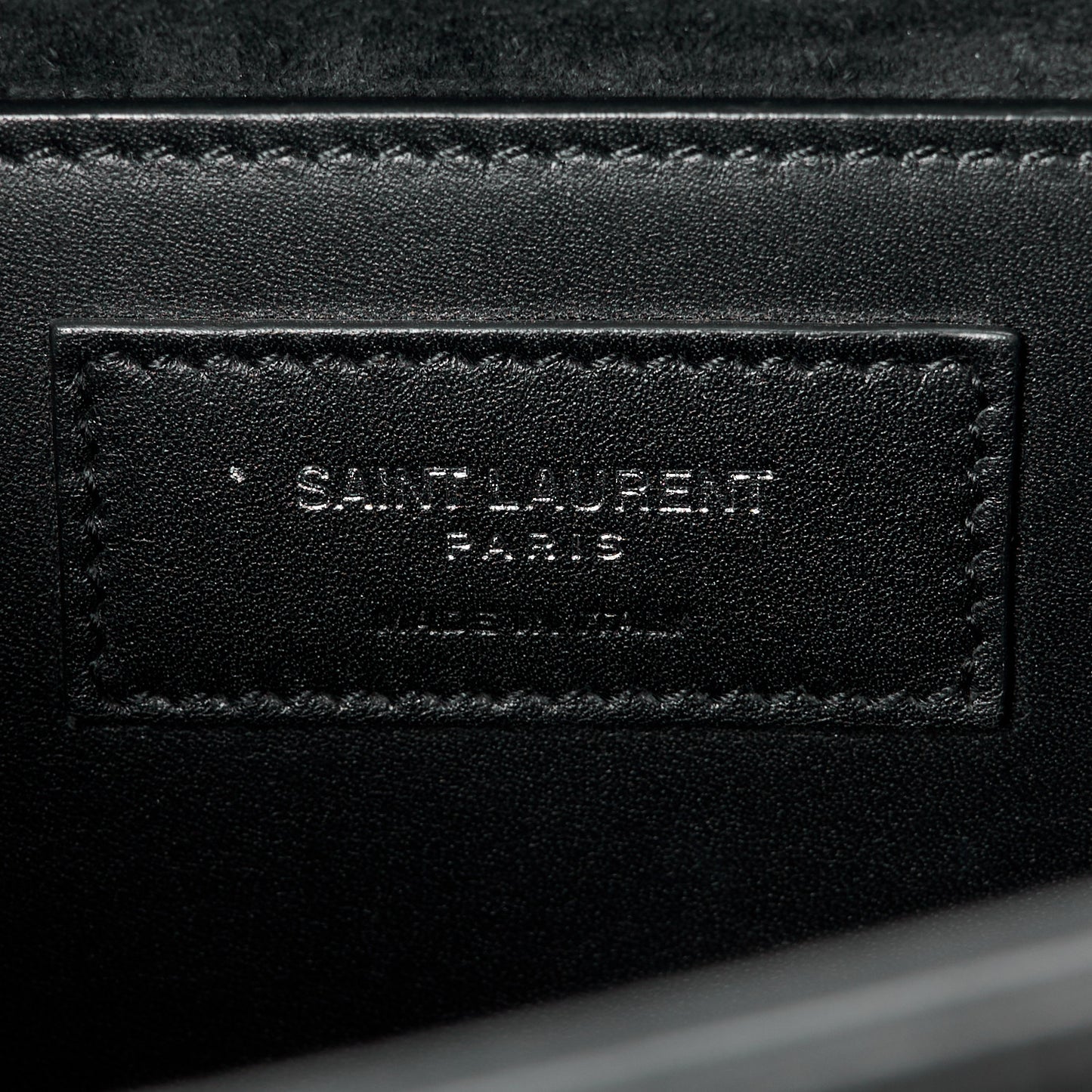 Smooth Calfskin Medium Classic Monogram Kate Tassel Satchel Black