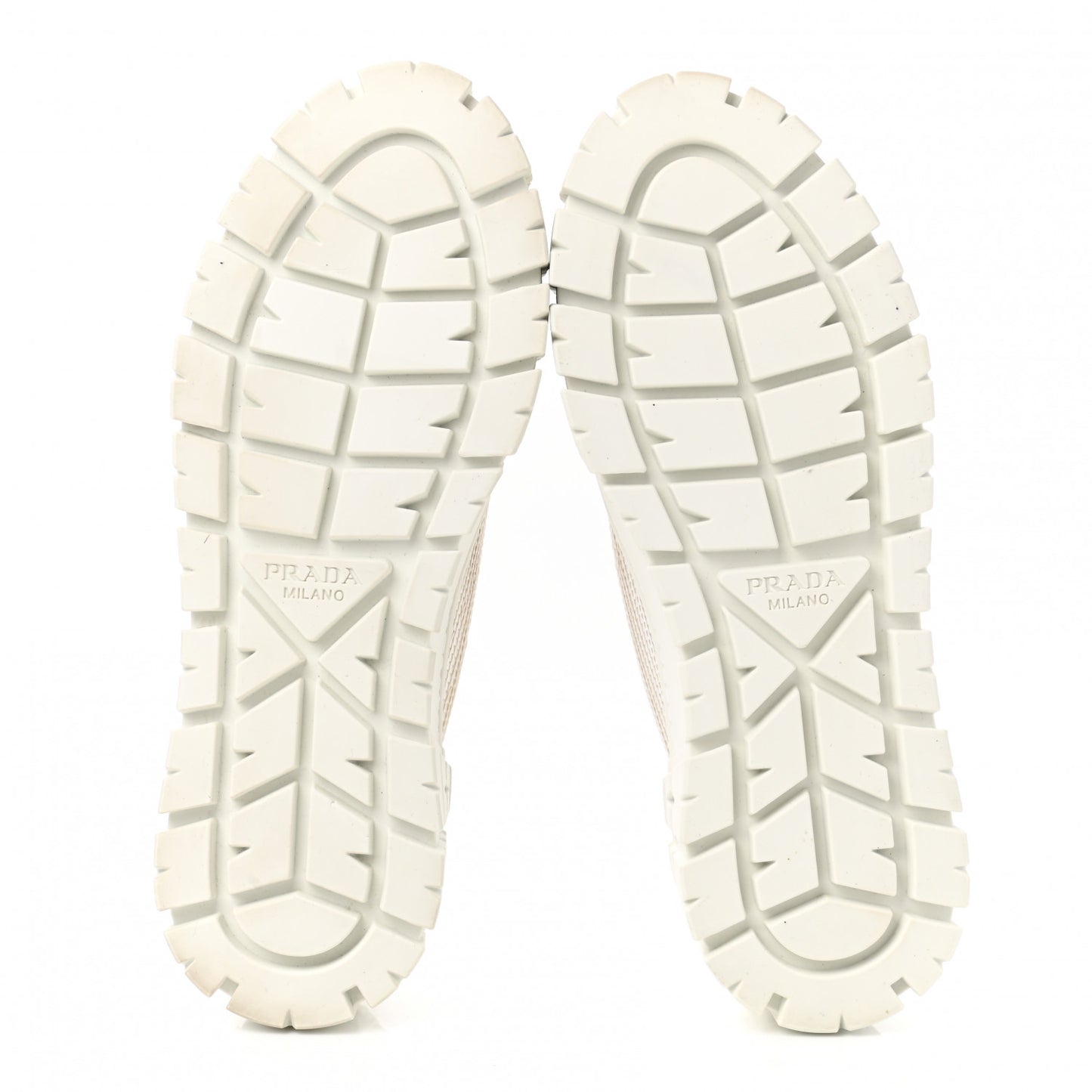 Paillettes Triangle Logo Double Wheel 50mm Sneakers 37 White