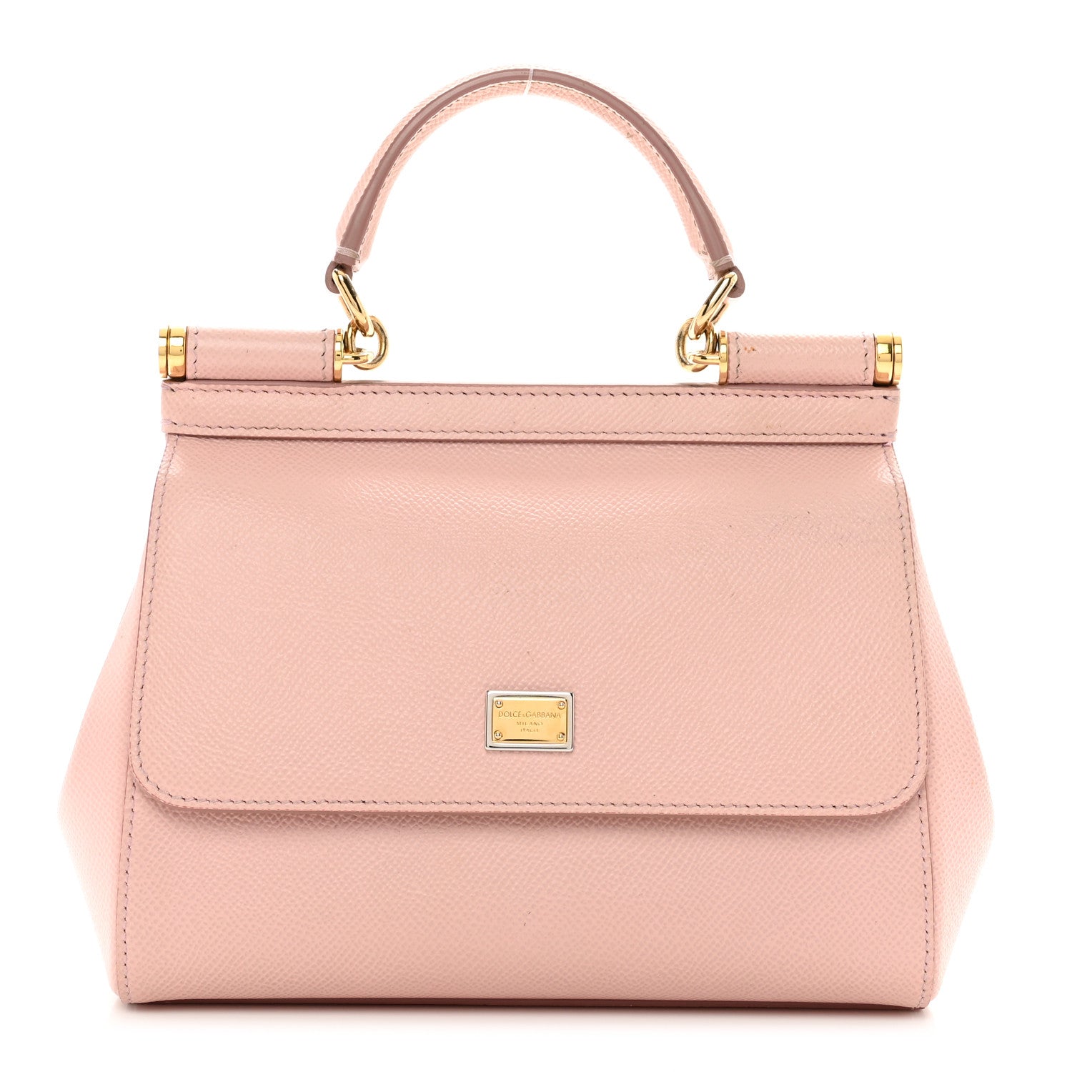 Dolce & Gabbana Dauphine Small Miss Sicily Satchel Rose Carne 1 of 12