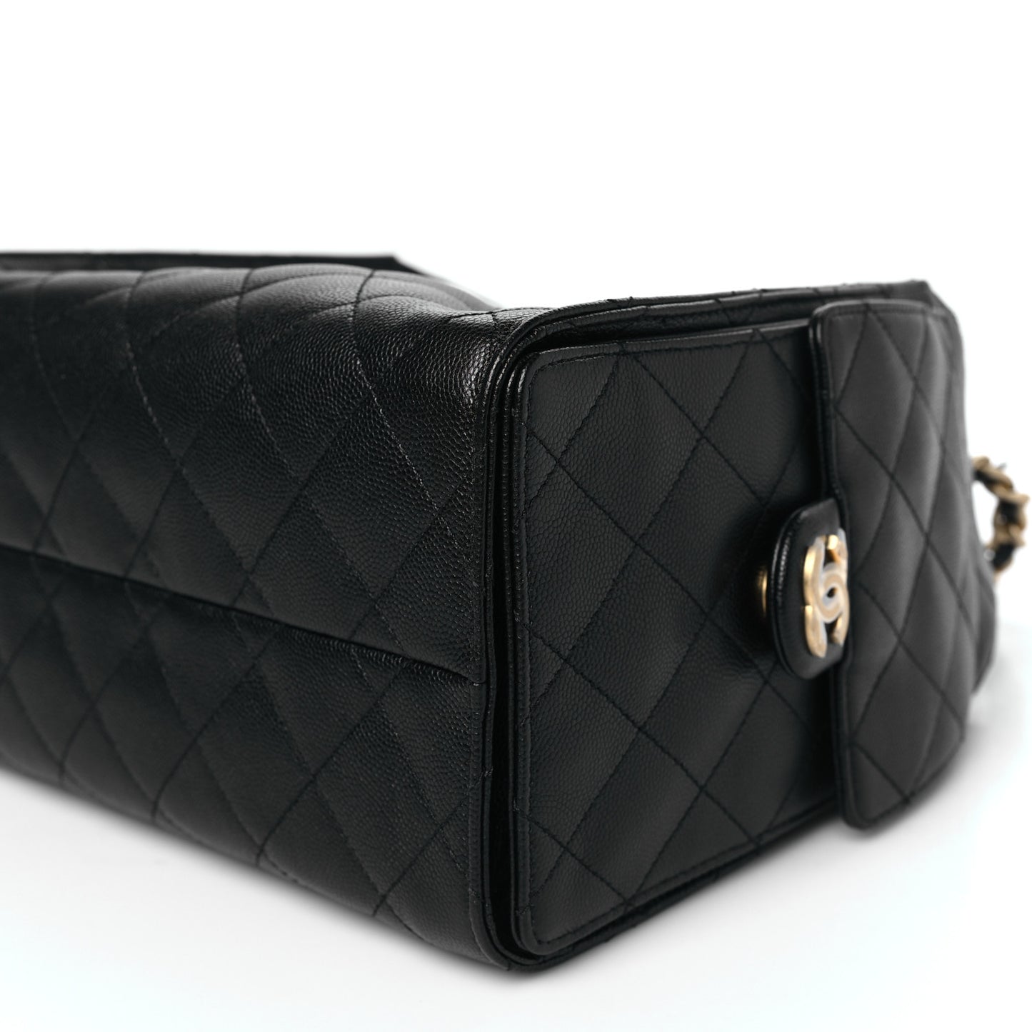 Caviar Quilted Small Chanel 25 Handbag Black