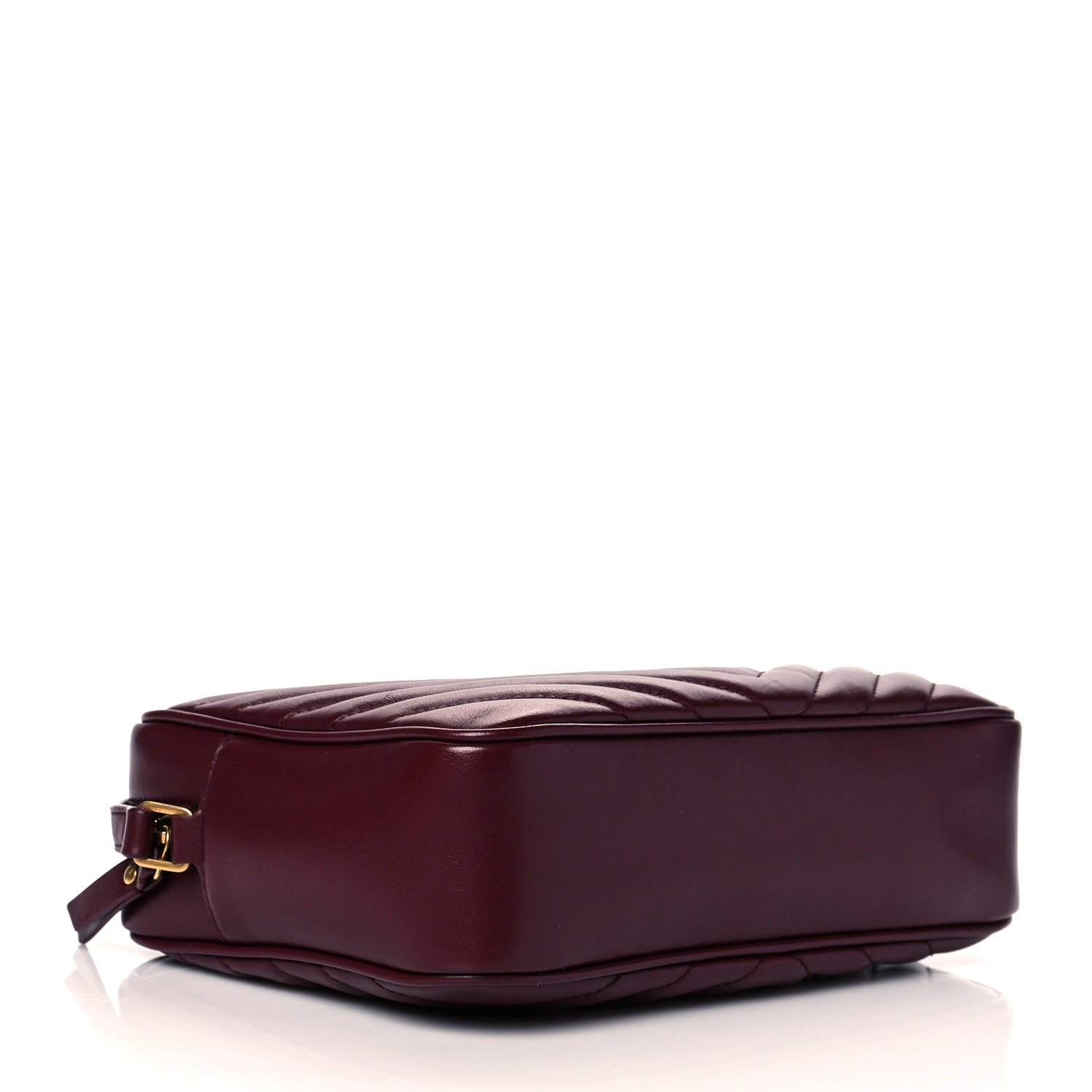 Saint Laurent Calfskin Matelasse Monogram Lou Camera Bag Dark Legion Red 4 of 10