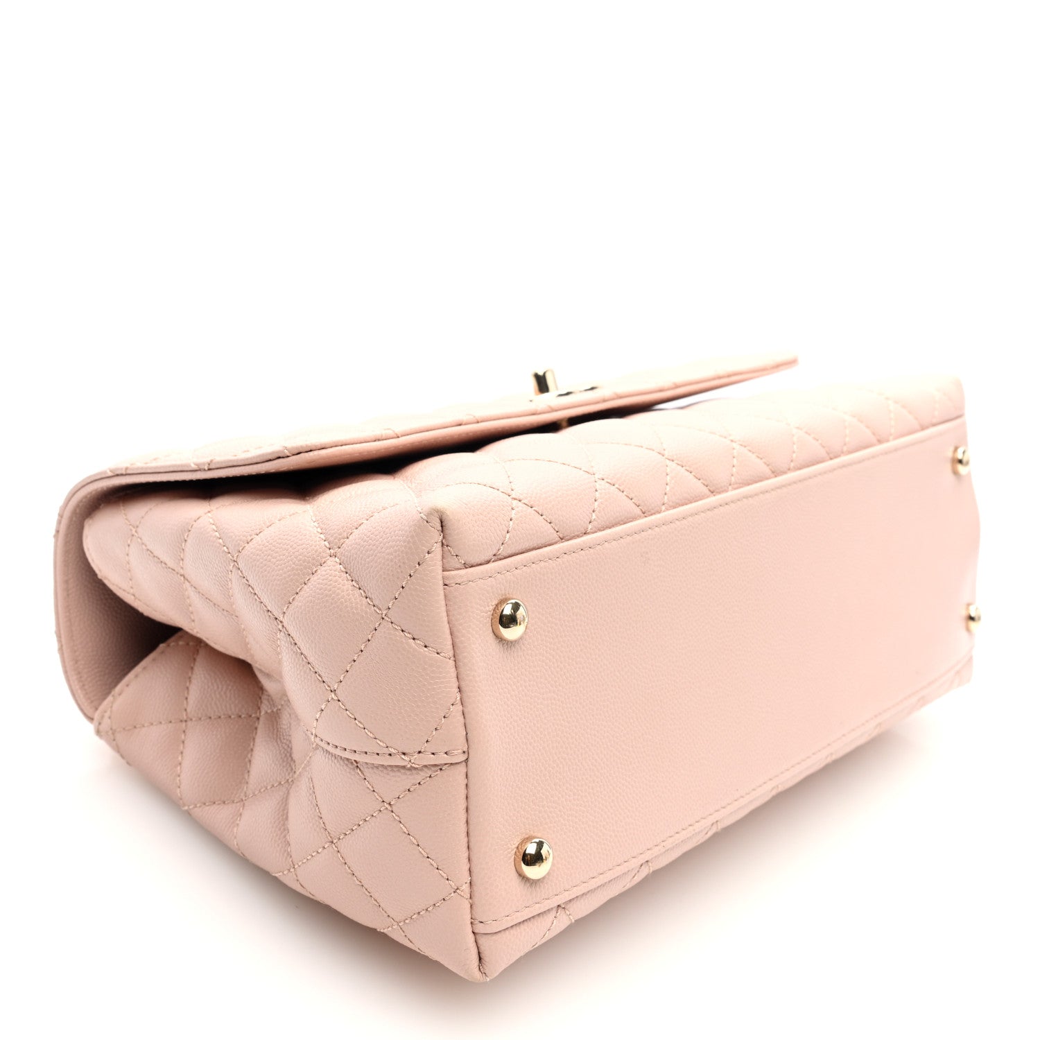 Chanel Caviar Quilted Small Coco Handle Flap Light Pink 4 of 10