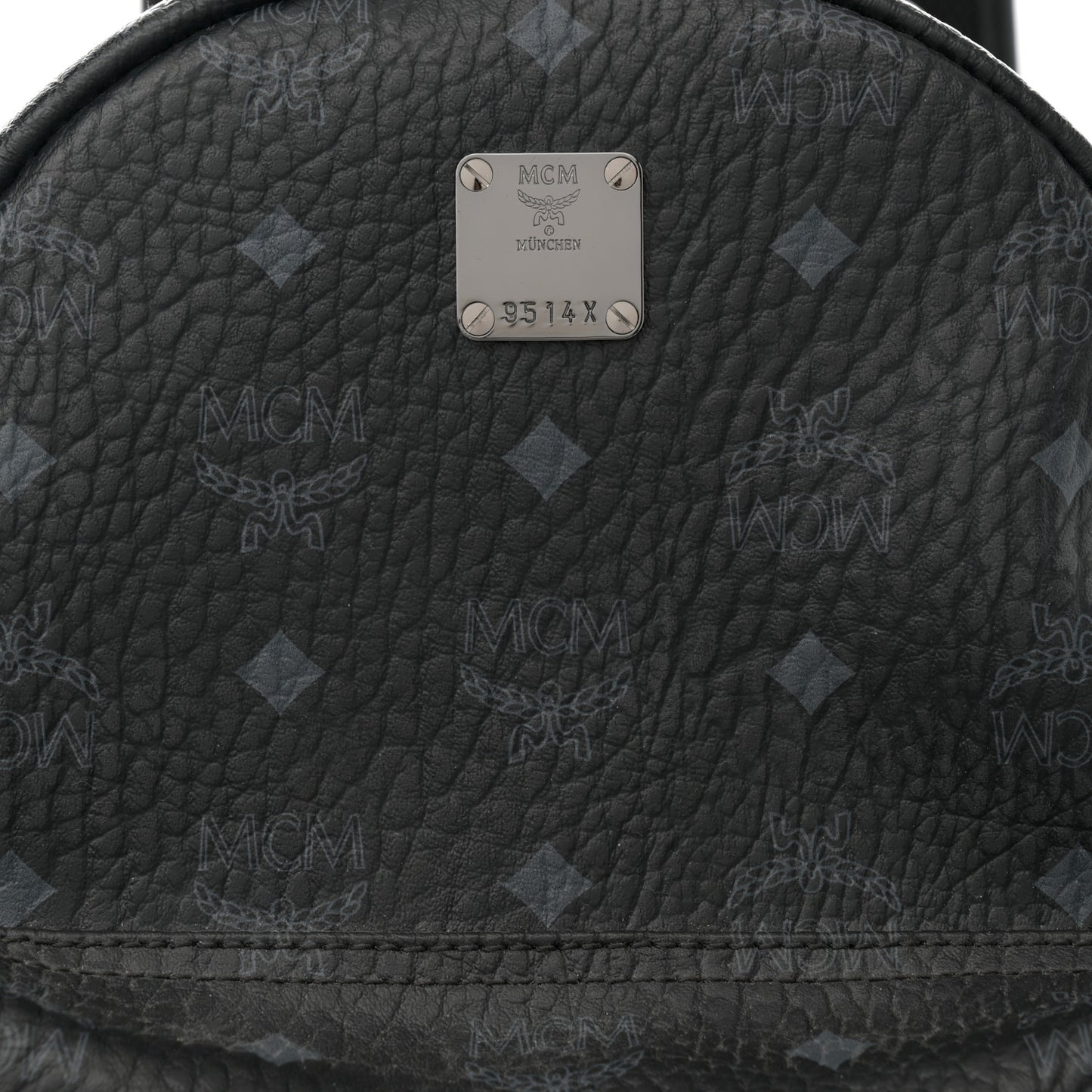 Visetos Small Side Stud Stark Backpack Black