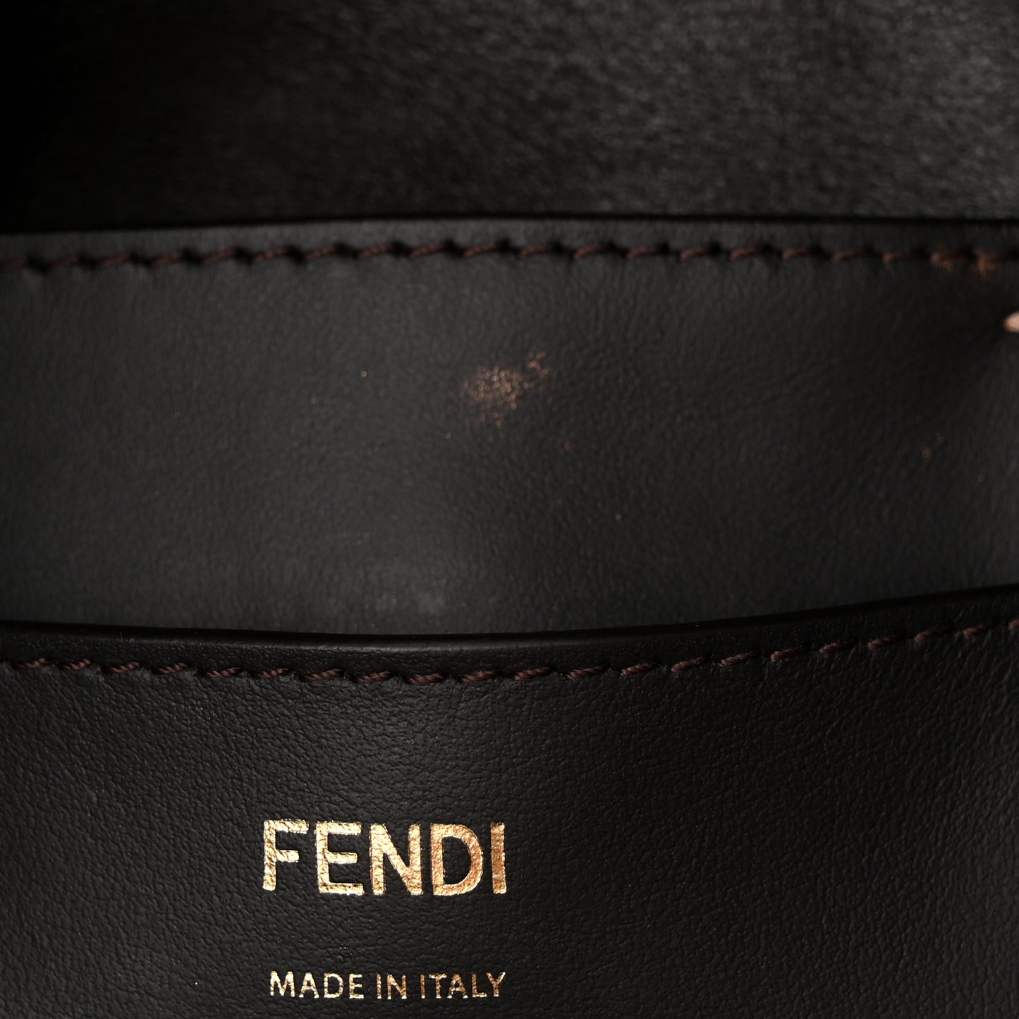 Vitello Grace F is Fendi Stamp Patch Perforated Small Mon Tresor Bucket Bag Rosa Bourbon