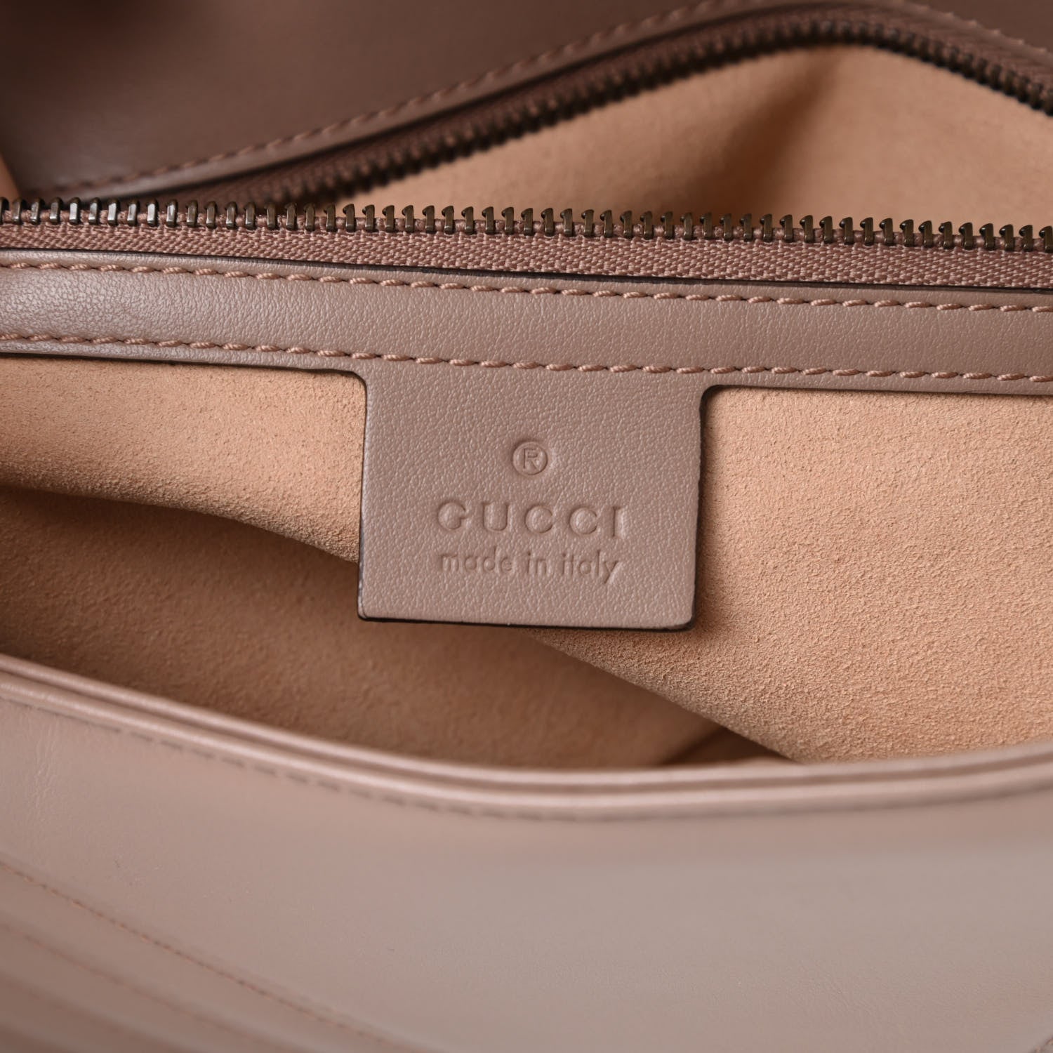 Gucci Calfskin Matelasse Small GG Marmont Shoulder Bag Porcelain Rose 6 of 12